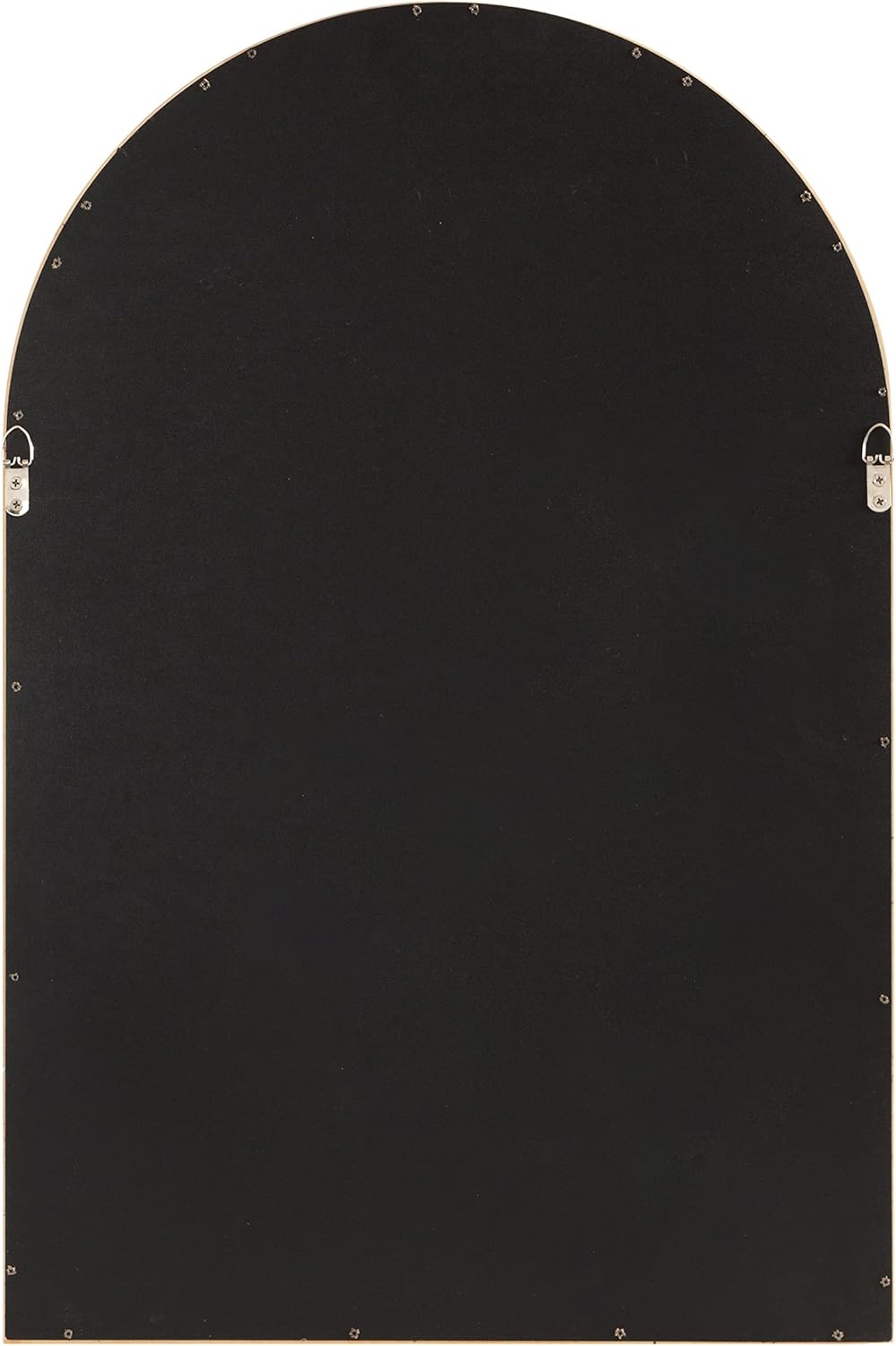 Kate and Laurel Hutton Farmhouse Wood Arched Mirror; 20 x 30; Natural Wood; Decorative Modern Large Arch Mirror with Deep Profile and Natural Finish for Wall