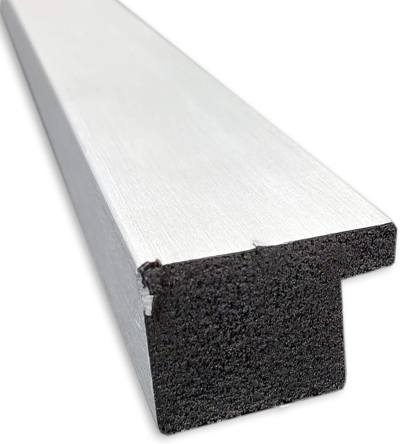 Amanti Art Silver Bathroom Mirror for Over Sink, 32x42 Grace Brushed Nickel Narrow Rectangle Vanity Mirror, X-Large Modern Frame, Hangs Horizonally and Vertically, Bathroom Wall Decor, Beveled Edge