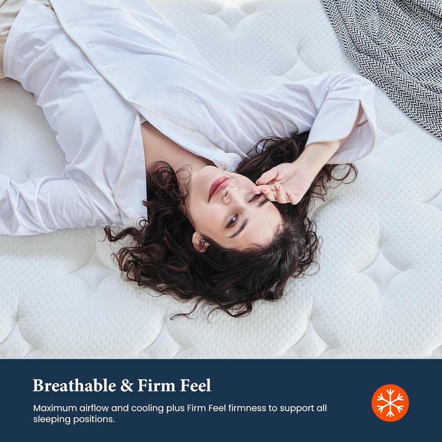 Coolvie Firm Twin Mattress for Adults in a Box, 12 Inch Twin Bed Mattress with Extra Lumbar & Shoulder Support, Hybrid Memory Foam & Pocket Spring for Pressure Relief, 100-Night Trial