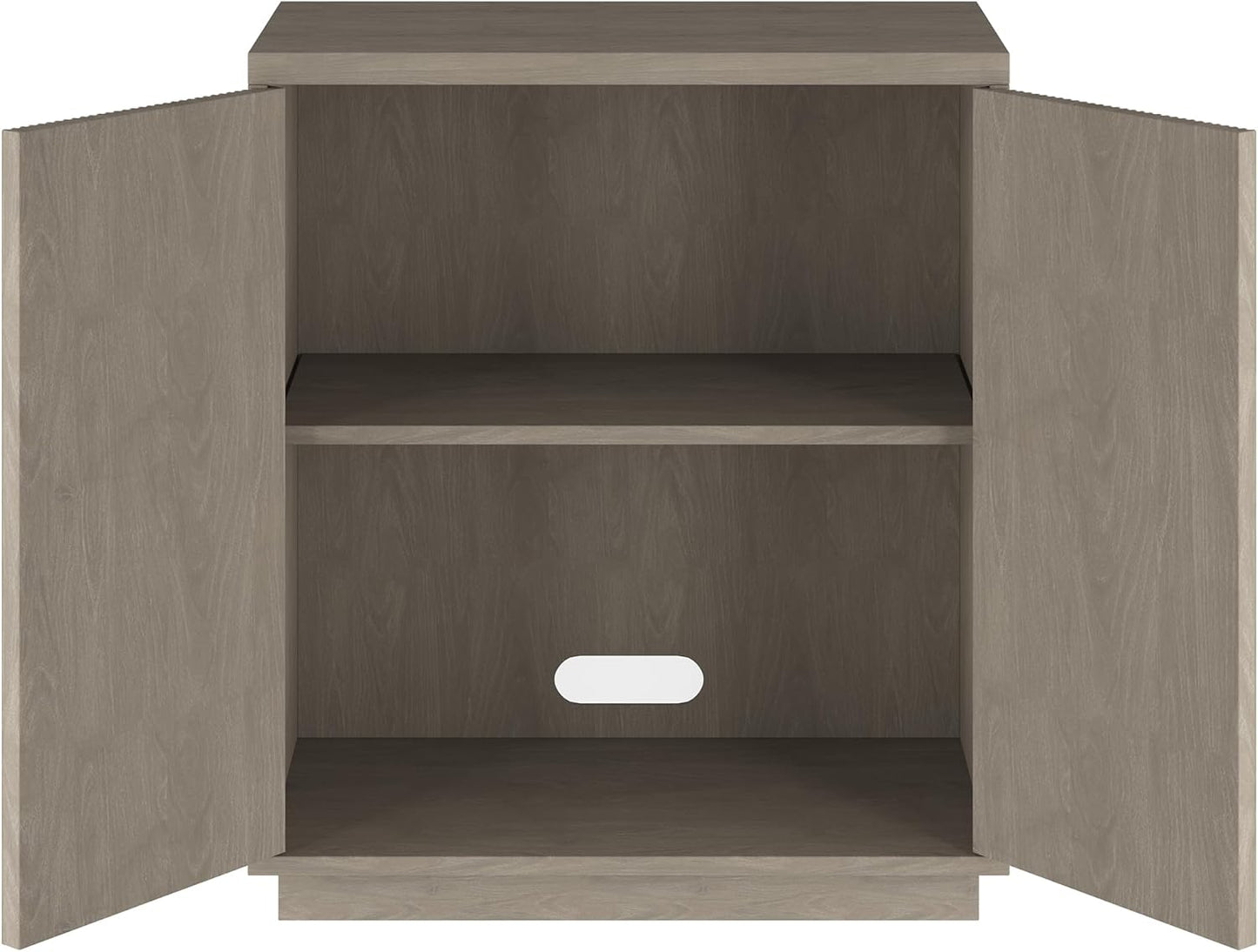 Henn&Hart 28" Wide Rectangular Accent Cabinet in Gray, for Home, Living Room, Bedroom, Entertainment Room, Office