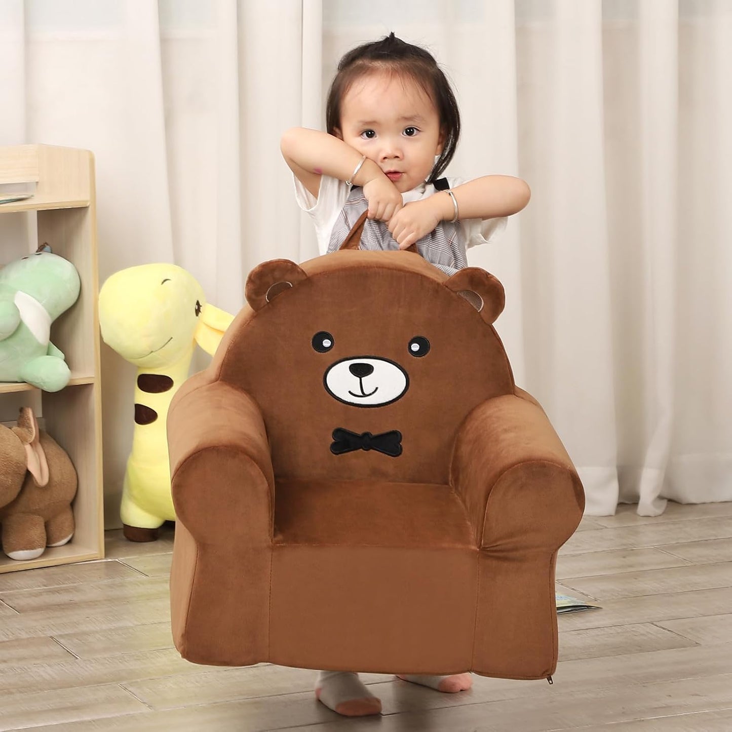 Cuddly Toddler First Chair, Premium Character Chair, Brown Bear, 18 Month up to 3 Years