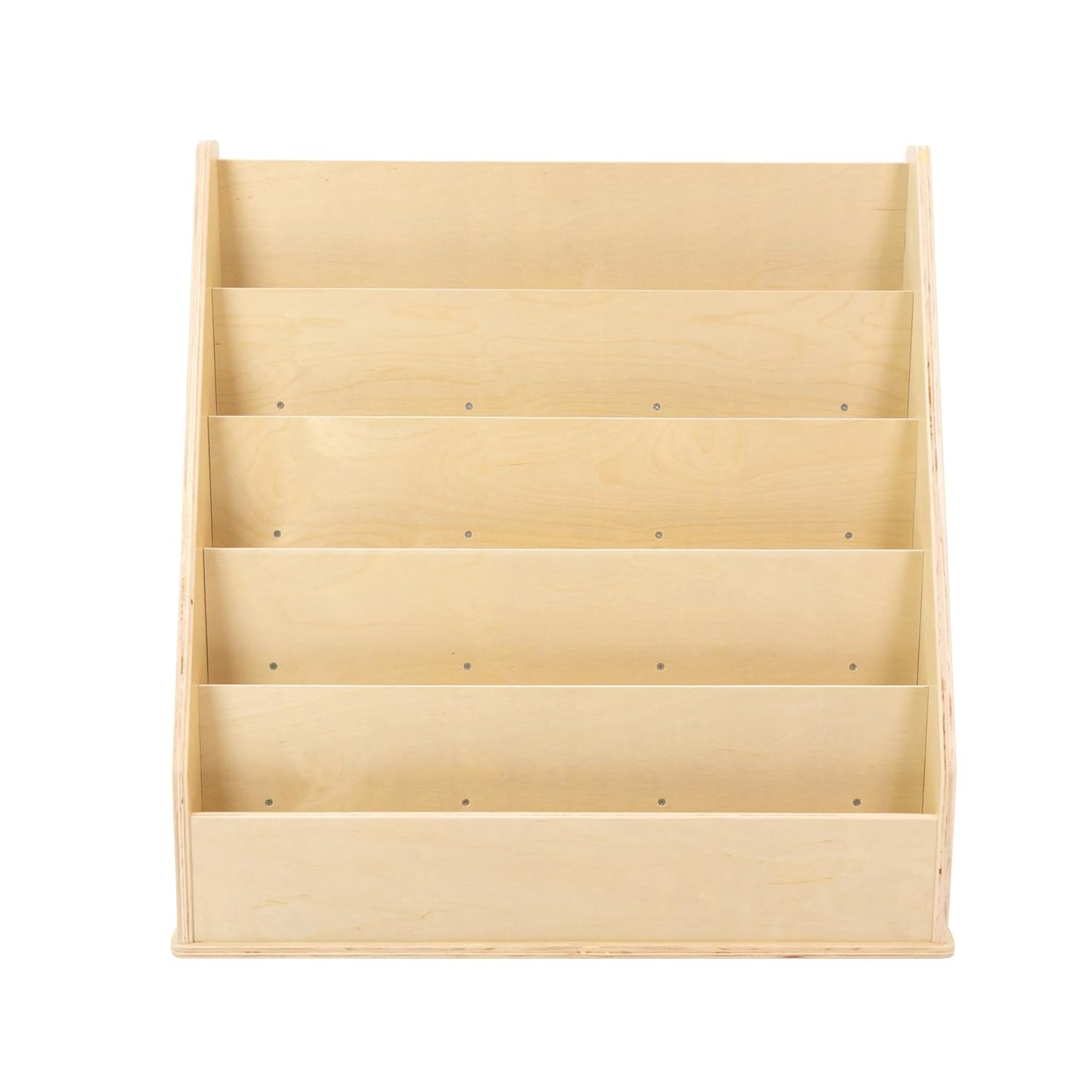 Factory Direct Partners 13132-NT Birch Book Display Stand, 5-Shelf Storage for Kid"s Books and Magazines for Bedroom, Playroom, Daycare, Preschool or Classroom - Natural