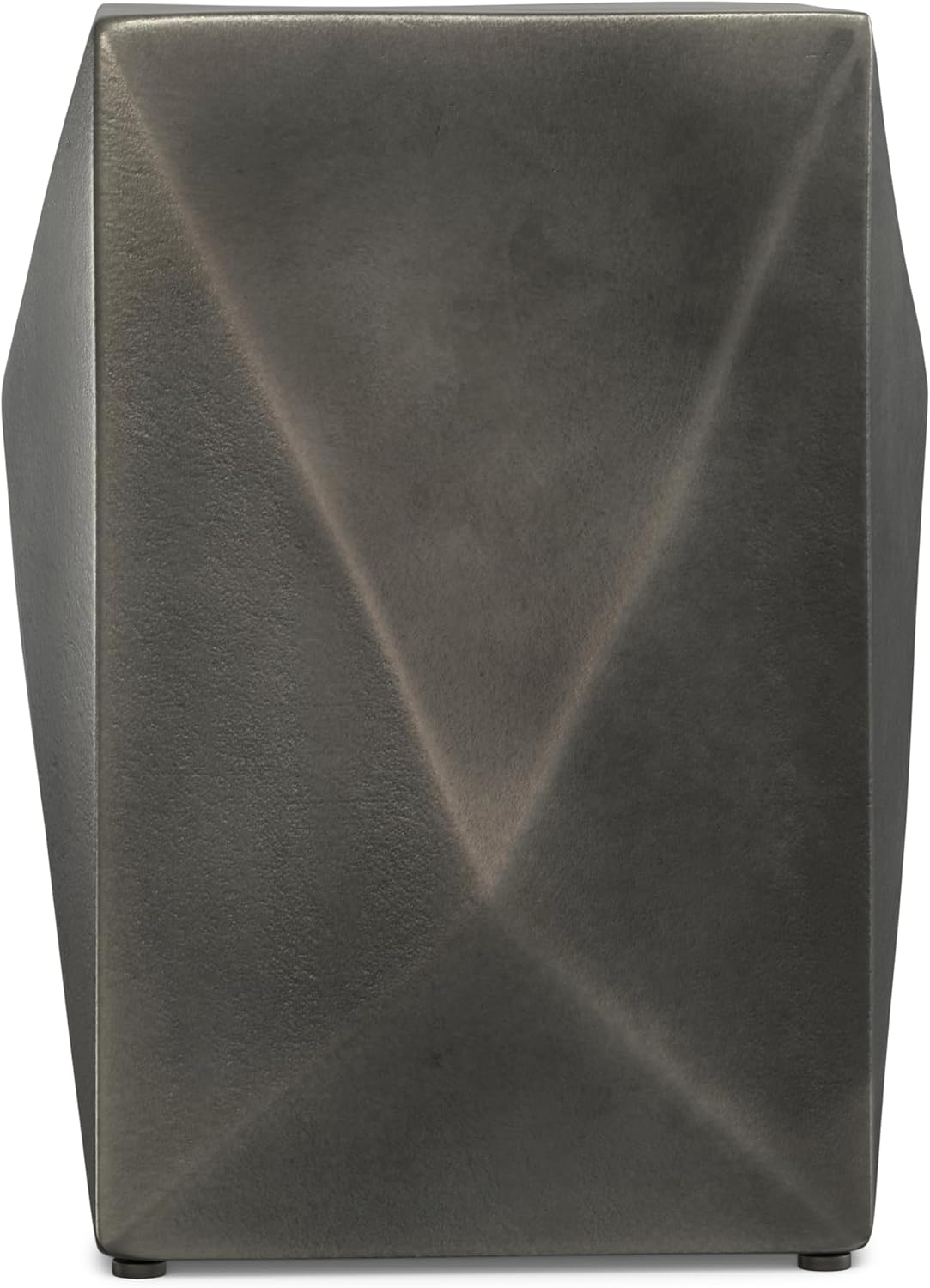 SIMPLIHOME Danner Metal Side Table in Graphite, 14-inch Round, Cast Aluminum for Living Room, Bedroom, Office, Compact Modern Design, Fully Assembled