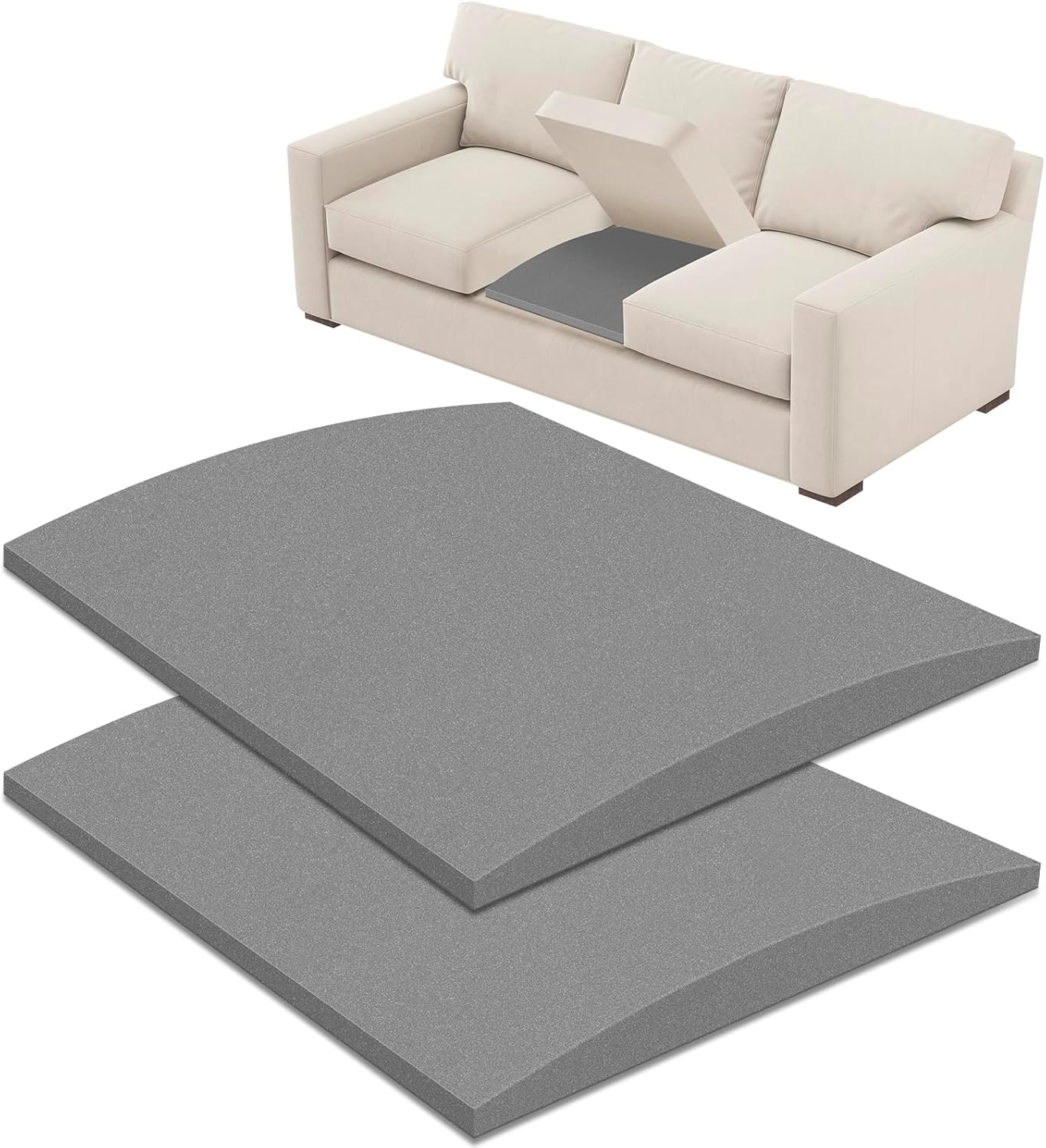 Couch Supports for Sagging Cushions Couch Supporter for Under The Cushions High Density Foam 24 “X 20” Furniture Seat Sagging Repair Set of 2