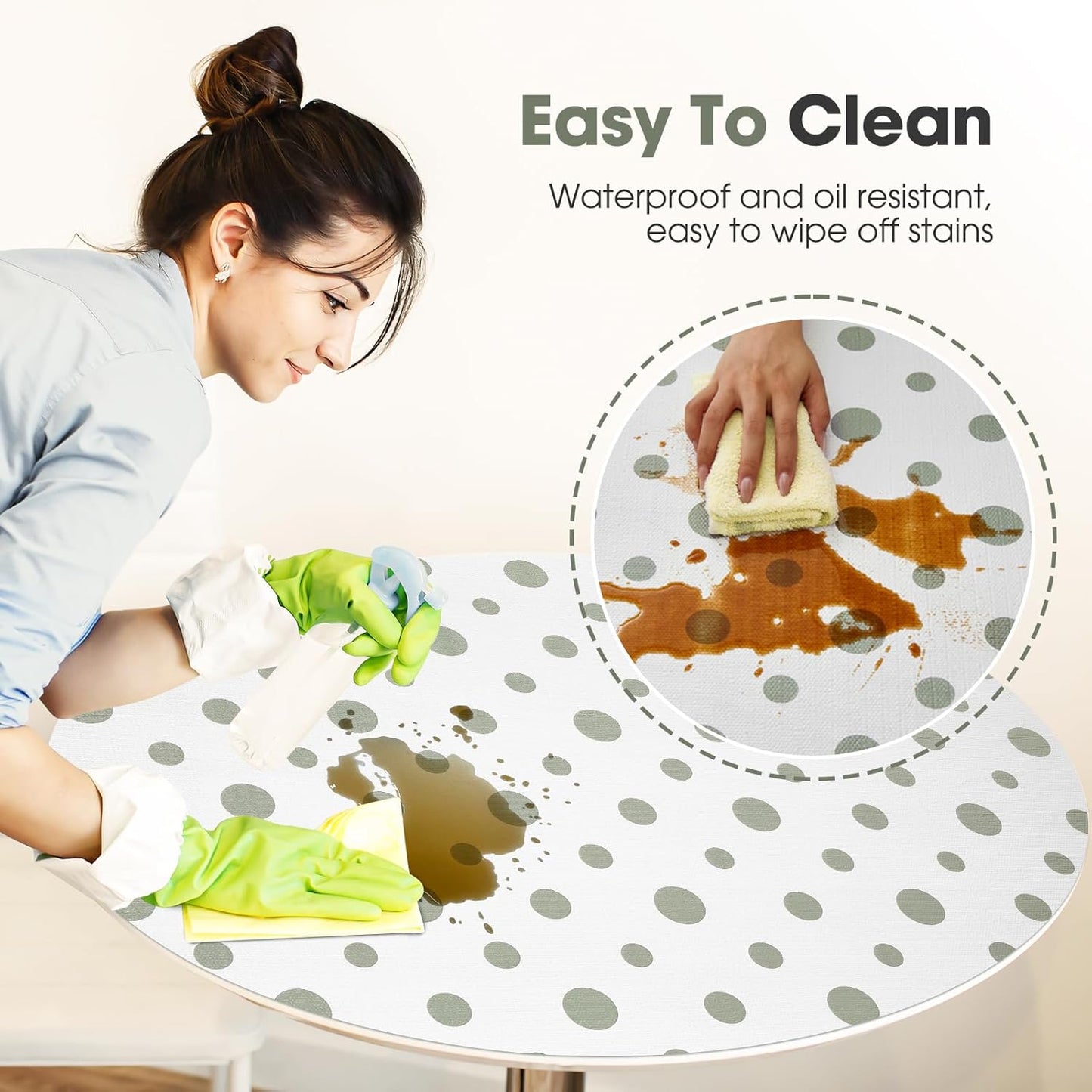 Beautysaid Shelf and Drawer Liner for Kitchen Cabinet, Non Adhesive Non Slip Shelf Paper Waterproof Washable Thickened for Dresser Pantry Shelve Bathroom Protector Liner(Polka Dot,18 in x 30 FT)