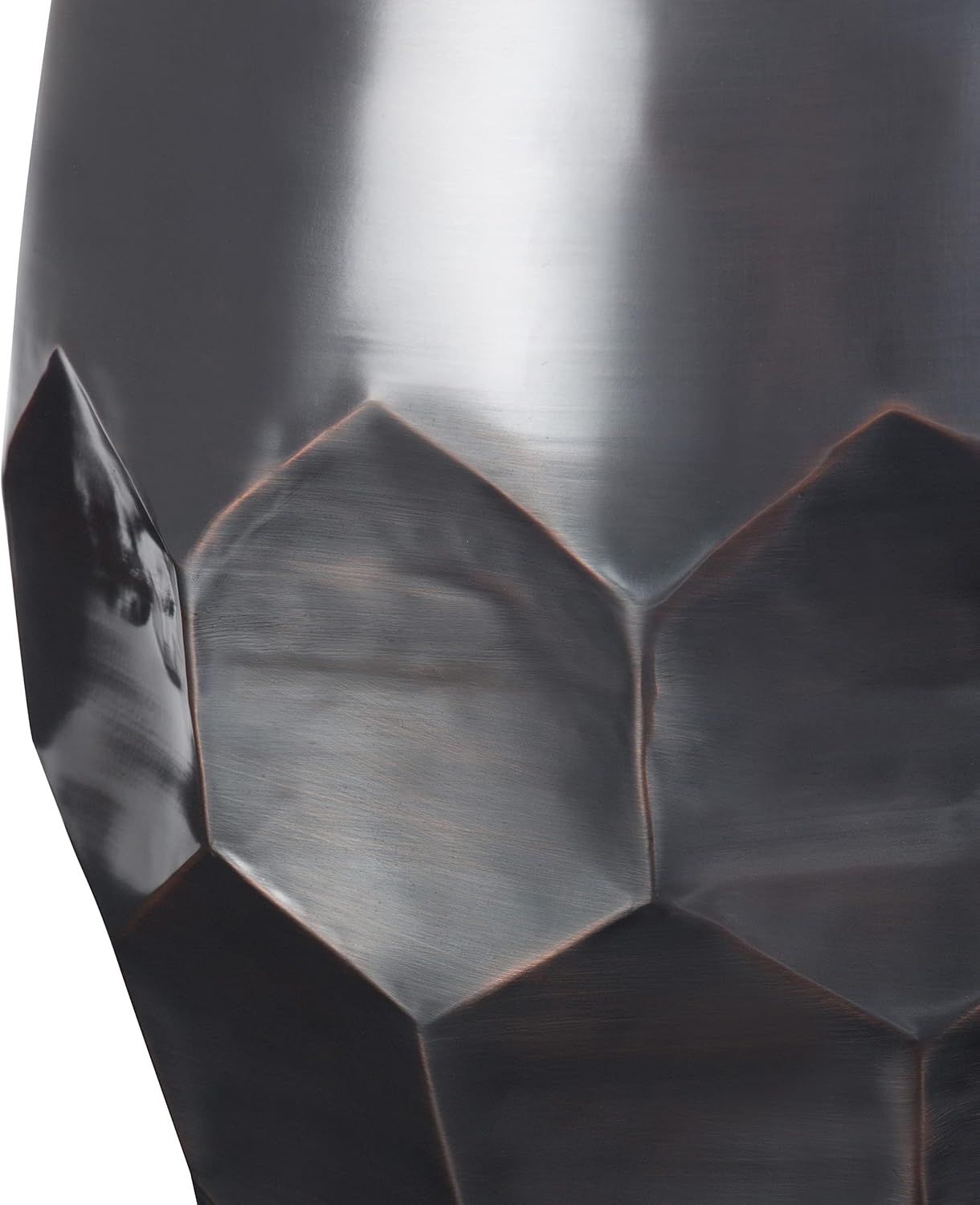 SIMPLIHOME Flanigan Industrial 16 inch Wide Metal Accent Side Table in Antique Copper, Fully Assembled for the Living Room and Bedroom