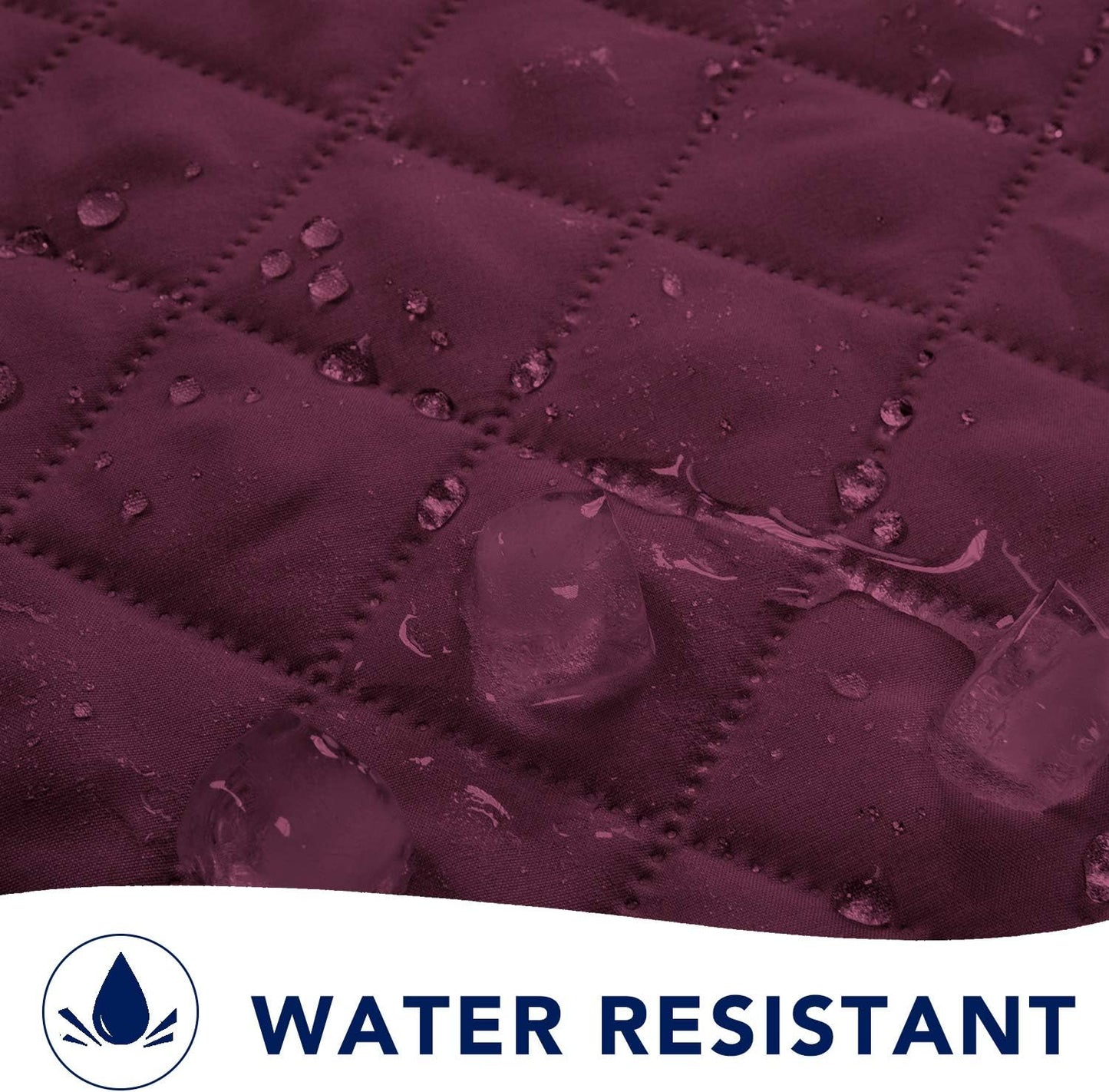 PureFit Reversible Sofa Cover Water Resistant Recliner Couch Cover, Machine Washable Furniture Cover with Adjustable Strap for Dogs, Pets (Recliner, Wine/Beige)