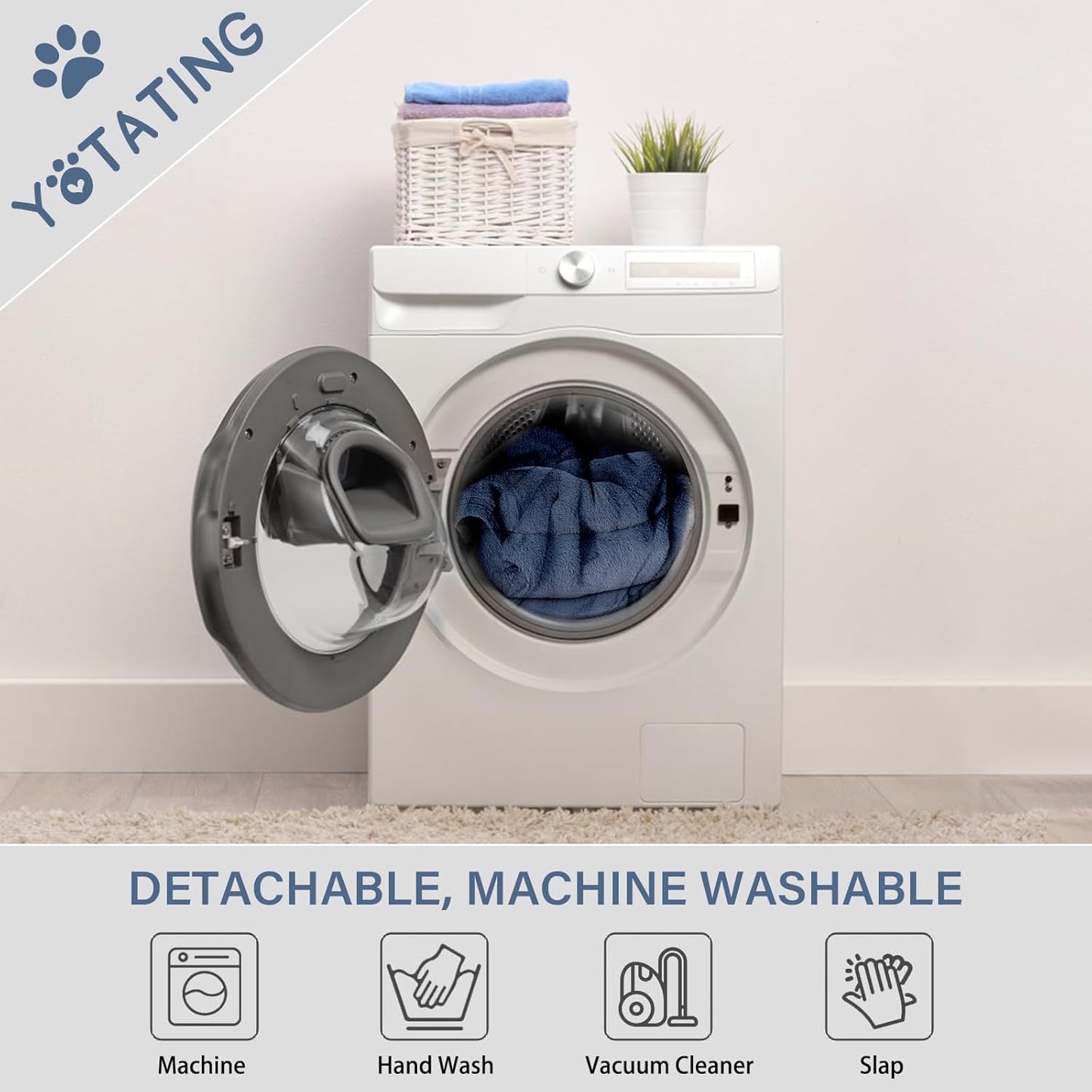 Lazy Chair with Ottoman, Comfy Reading Lounge Chair with Footstool & Throw Pillow Modern with Armrests & Side Pocket for Living Room, Bedroom, Dorm Room, Plush Light Blue