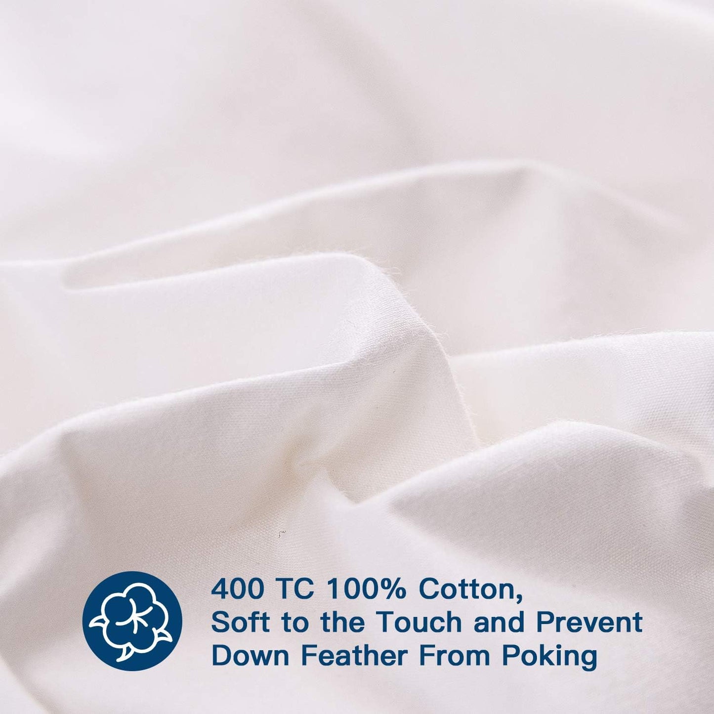 ELEMUSE Twin XL Size Fusion Goose Down Featherbed Mattress Topper for College Dorm, Thick and Fluffy Double Layer Pillowtop Mattress Pad, with 8-21 Inch Deep Pocket