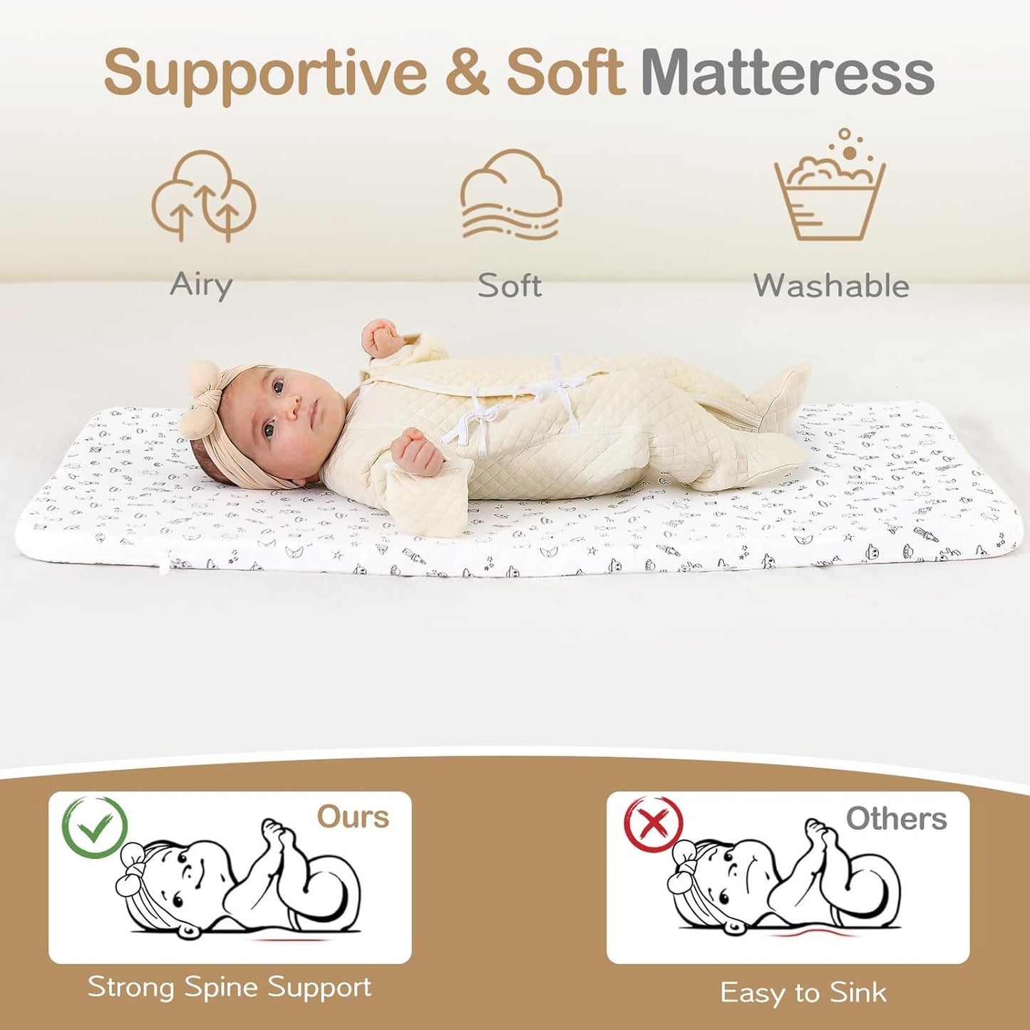 Baby Bassinet, Bedside Bassinet for Baby, 4 in 1 Bassinet Bedside Sleeper with Locked Wheels, Mosquito Net, Adjustable Easy Folding Portable Crib for Infant Newborn, Dark Grey