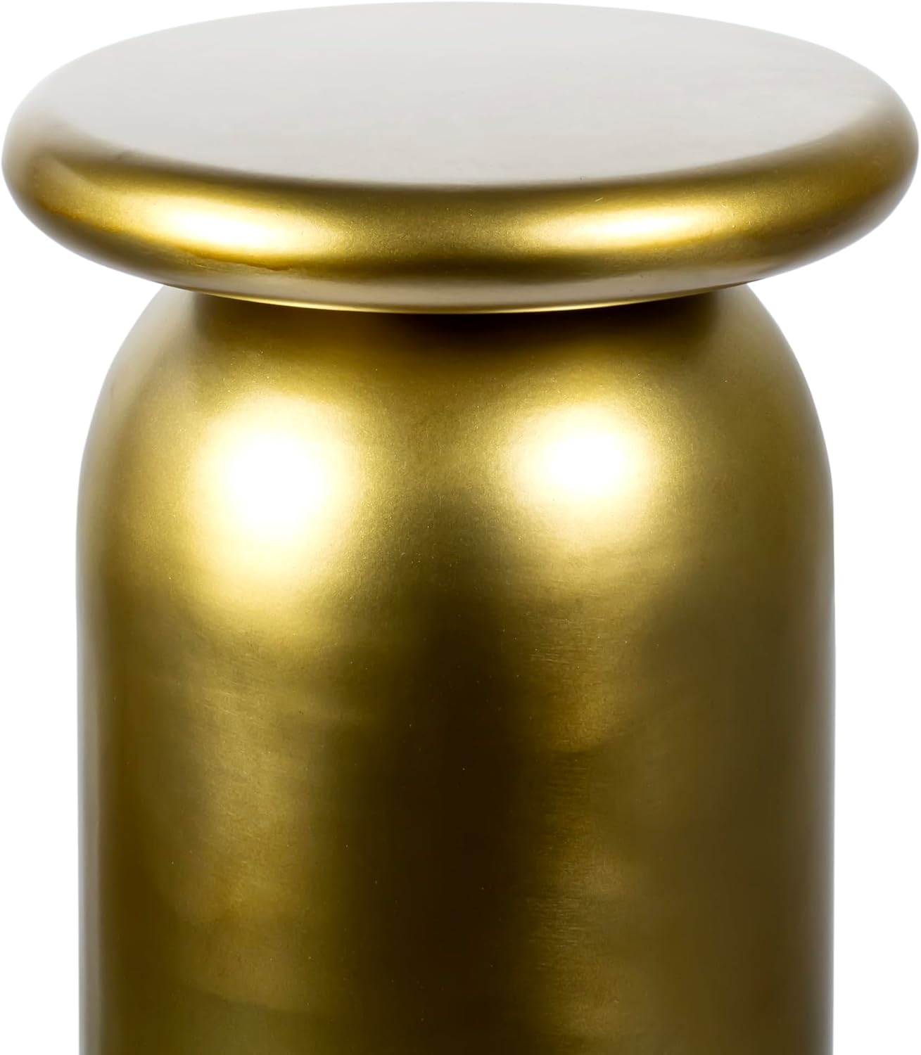 JONATHAN Y END1008B Miles 22.75" Mid-Century Modern Metal Sleek Cylinder Drink Table, Gold for Living Room, Bedroom, Office, Bathroom