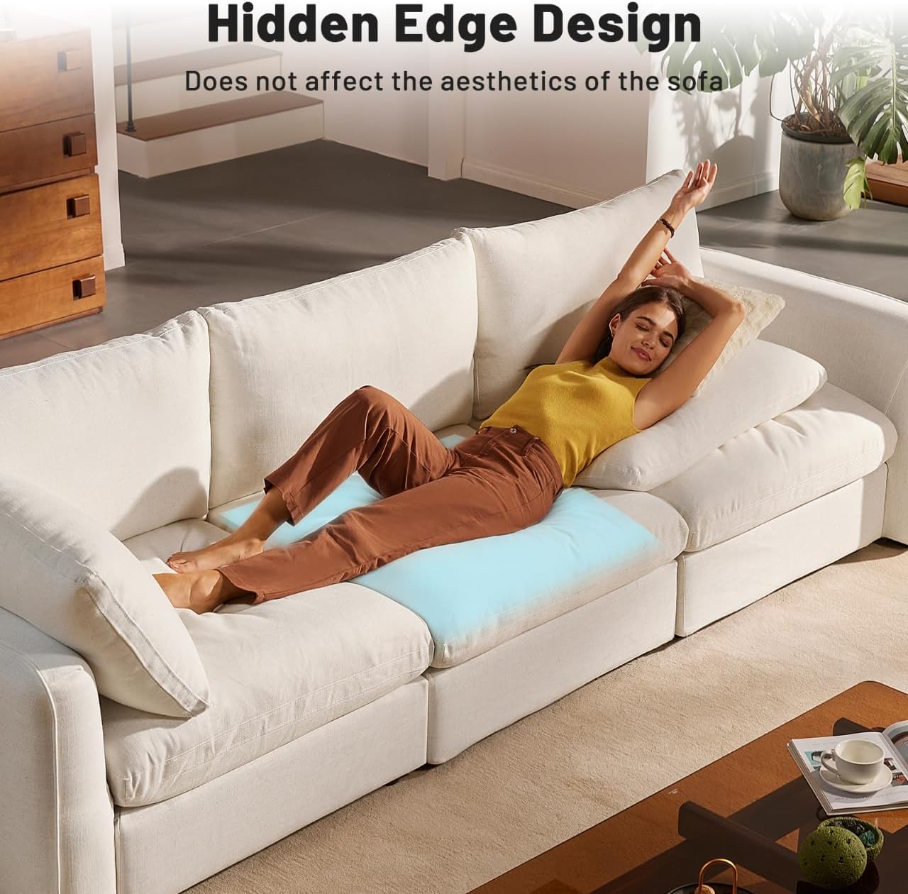 Couch Cushion Support for Sagging Seat – 3 Pack 22x22x2.4 Inch Sofa Cushion Board Saver & Replacement Insert for Saggy Couch or Chair, Quick No-Tool Install with 40D Memory Foam