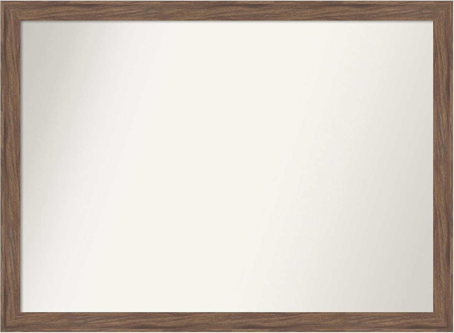 Amanti Art Brown Bathroom Mirror for Over Sink, 30x41 Pia Medium Brown Narrow Rectangle Vanity Mirror, X-Large Casual Frame, Hangs Horizonally and Vertically, Bathroom Wall Decor, Non-Beveled Edge