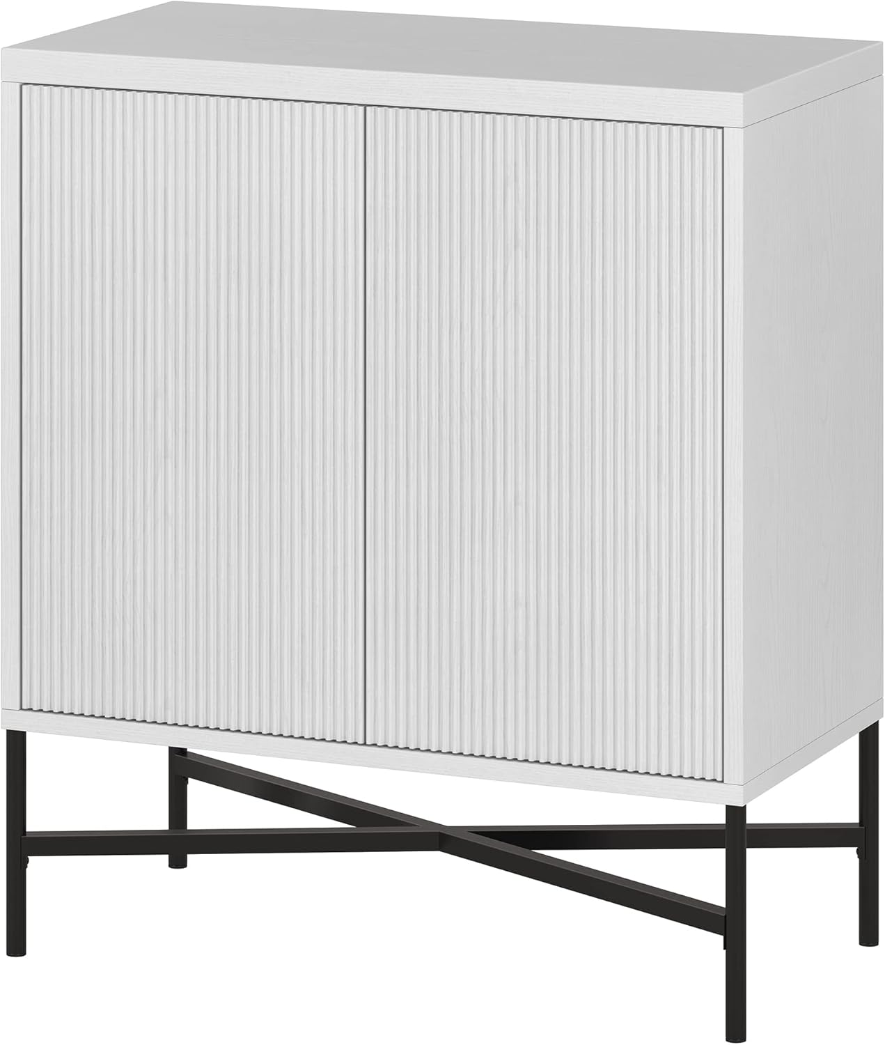 Henn&Hart Brighton Accent Cabinet, 28" Wide, White