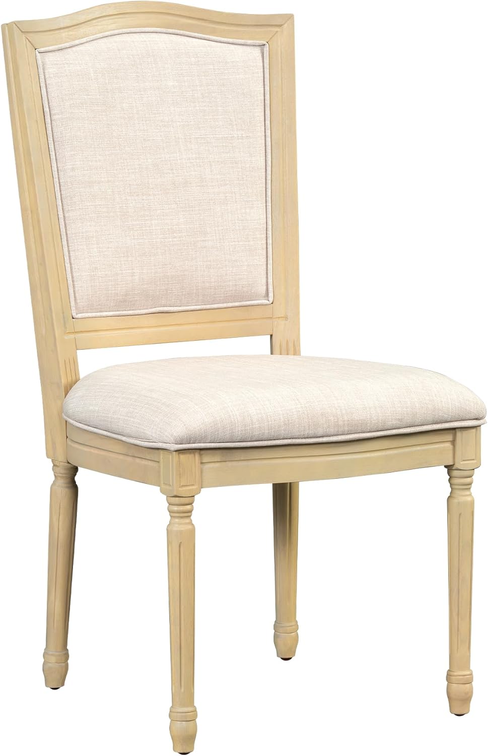 Merax Rustic 7 Piece 78.1inch Extendable Dining Table Set with 18inch Removable Leaf, 6 Upholstered Dining Chairs, 2 Built-in Drawers, Natural