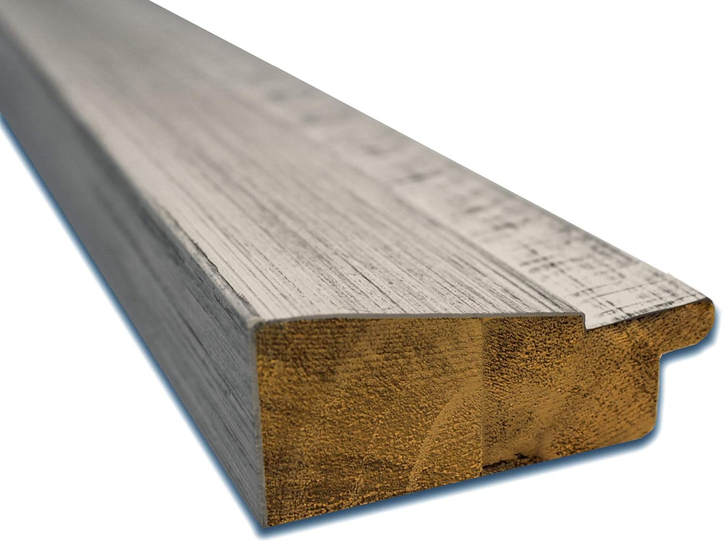 Amanti Art White Bathroom Mirror for Over Sink, 27x33 Rustic White Wash Rectangle Vanity Mirror, Large Rustic Farmhouse Wood Frame, Hangs Horizonally and Vertically, Bathroom Wall Decor, Beveled Edge