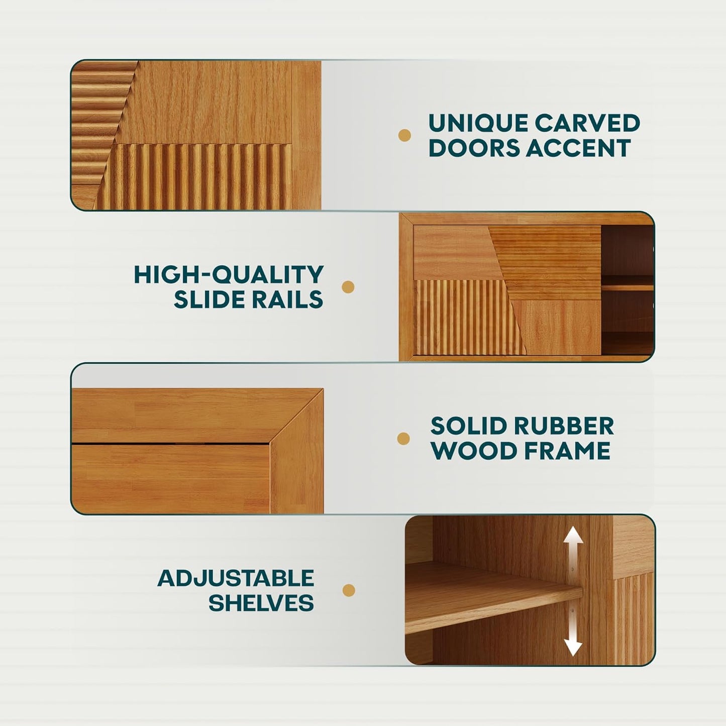 Bme Trapeze TV Stand for Living Room – Wooden Media Console with Storage, Metal Legs, Large Teak Brown TV Stand for Stylish Home Entertainment Setup