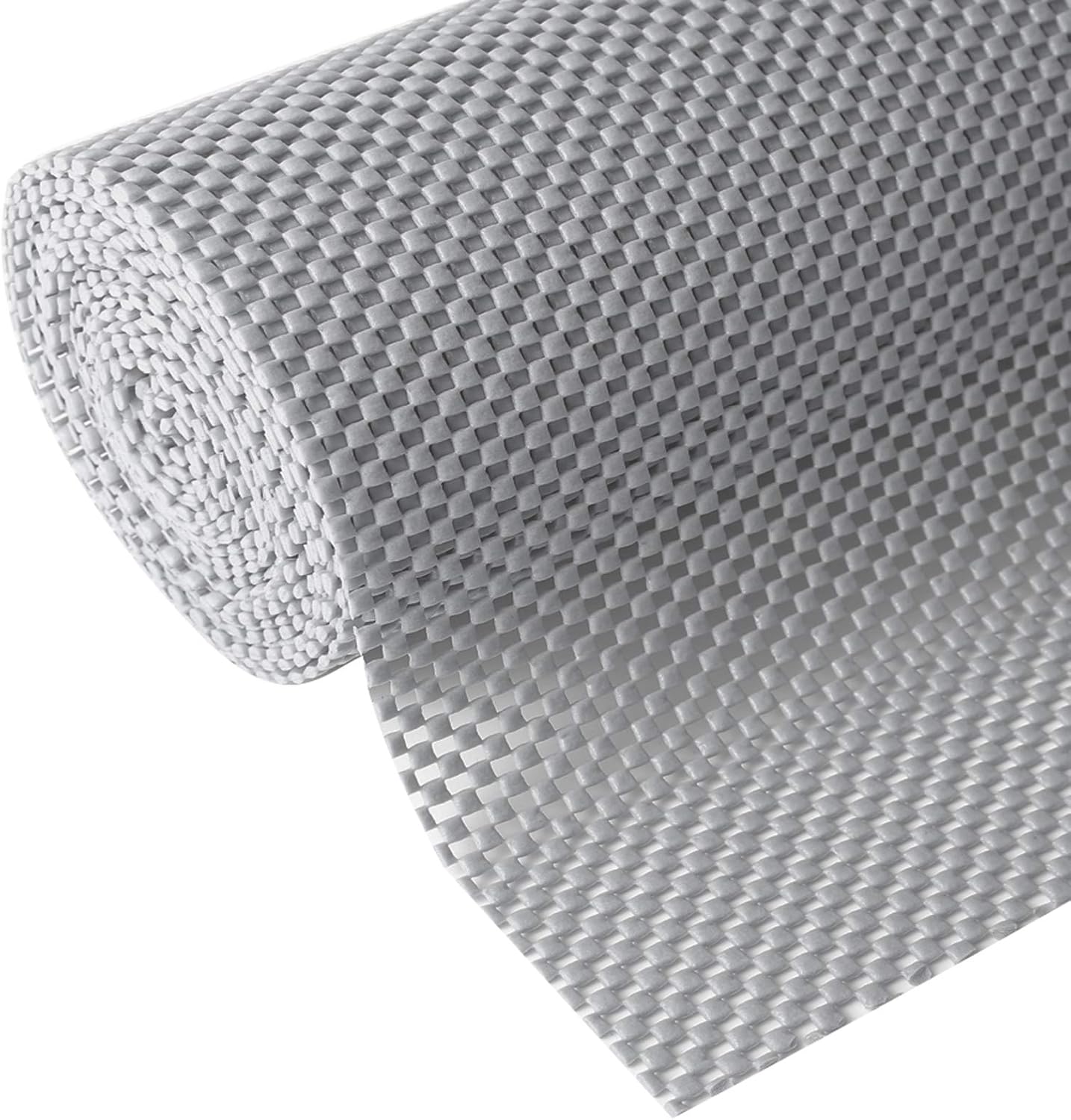 Shelf and Drawer Liner for Kitchen Cabinets Non-Adhesive, Non Slip Durable Strong Clean Long Size 12 Inches X 10 Feet, Shelves, Cabinets, Storage, Kitchen and Desks, Light Gray