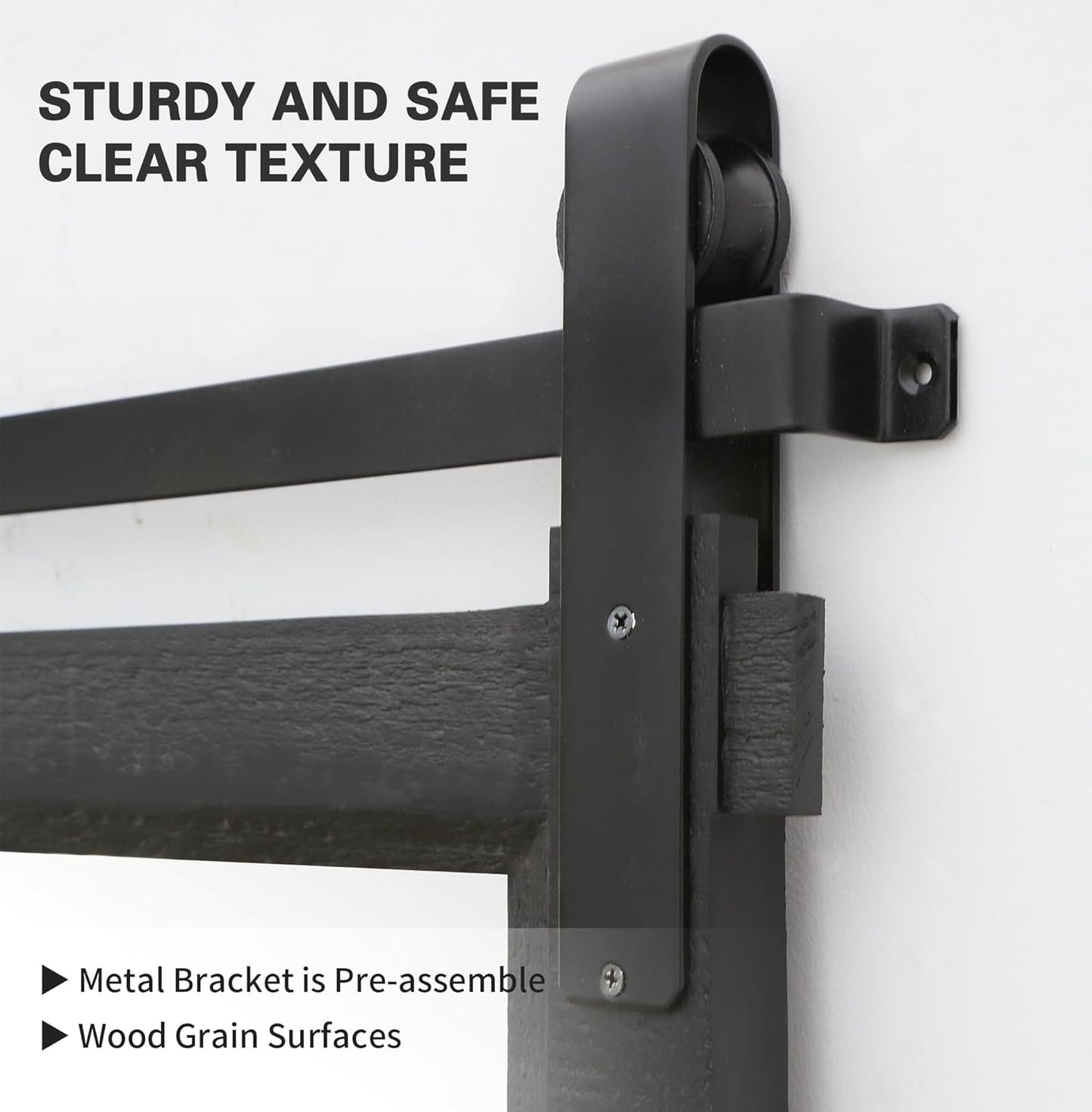 Bathroom Barn Door Mirror: 42"x28" Black Farmhouse Wood Frame - Rustic Wall Mirror for Entryway/Living Room Wall Decor