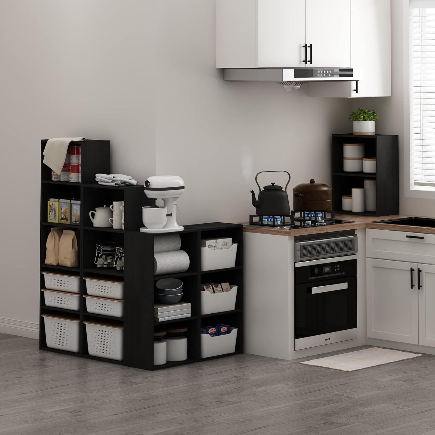 Furinno Luder 3-Tier Open Shelf Bookcase, Blackwood