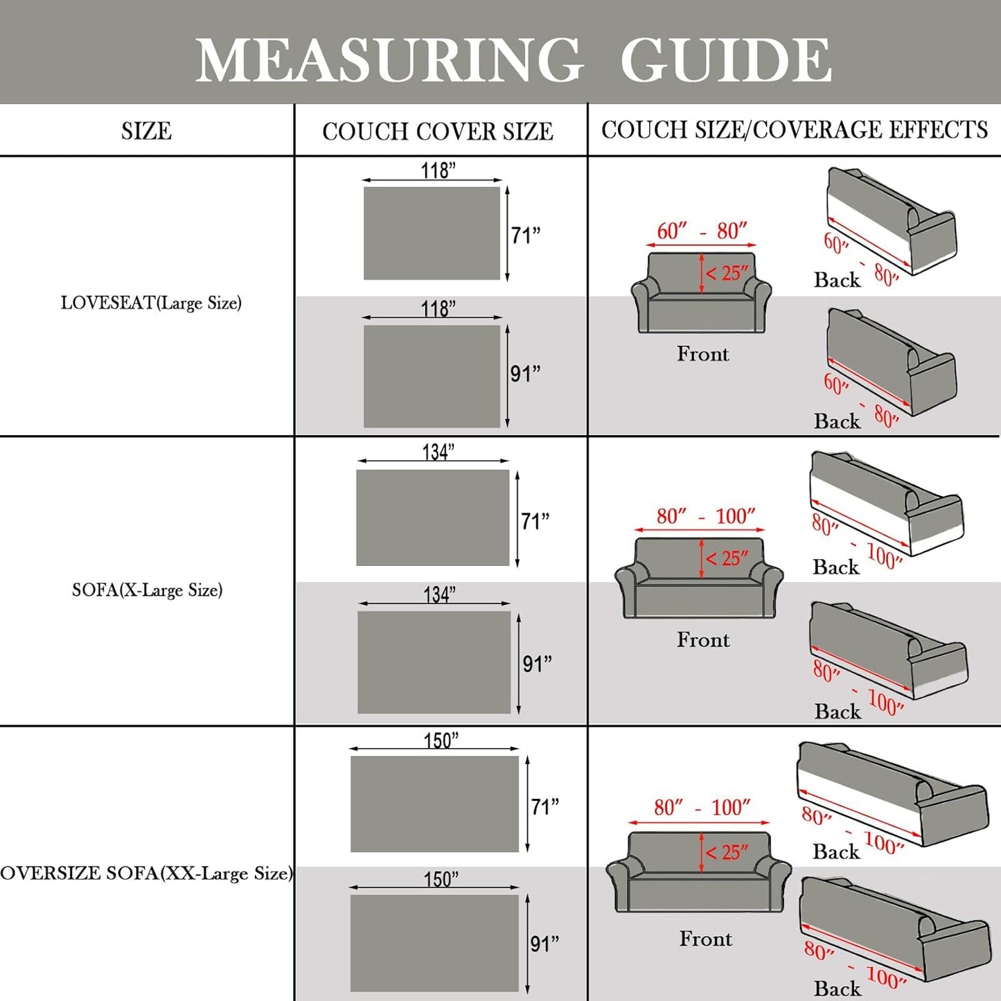 HANDONTIME Couch Slipcovers for Sofas Dark Grey Couch Cover Sofa Cover for Dogs Boho Pet Couch Protector with Tassel Chenille Herringbone Couch Cover for 2 3 Seat Washable Pet Friendly, 71" X118"