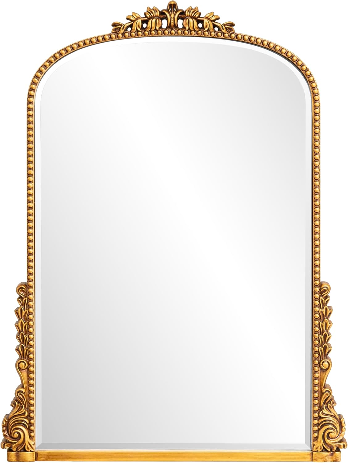 SHYFOY Traditional Gold Wall Mirror, Decorative Antique Wall Mirror, Vintage Mirrors for Wall Decor, Baroque Large Mirrors for Living Room Entryway Powder Room 31.5" x 23.6" Antique-Inspired décor
