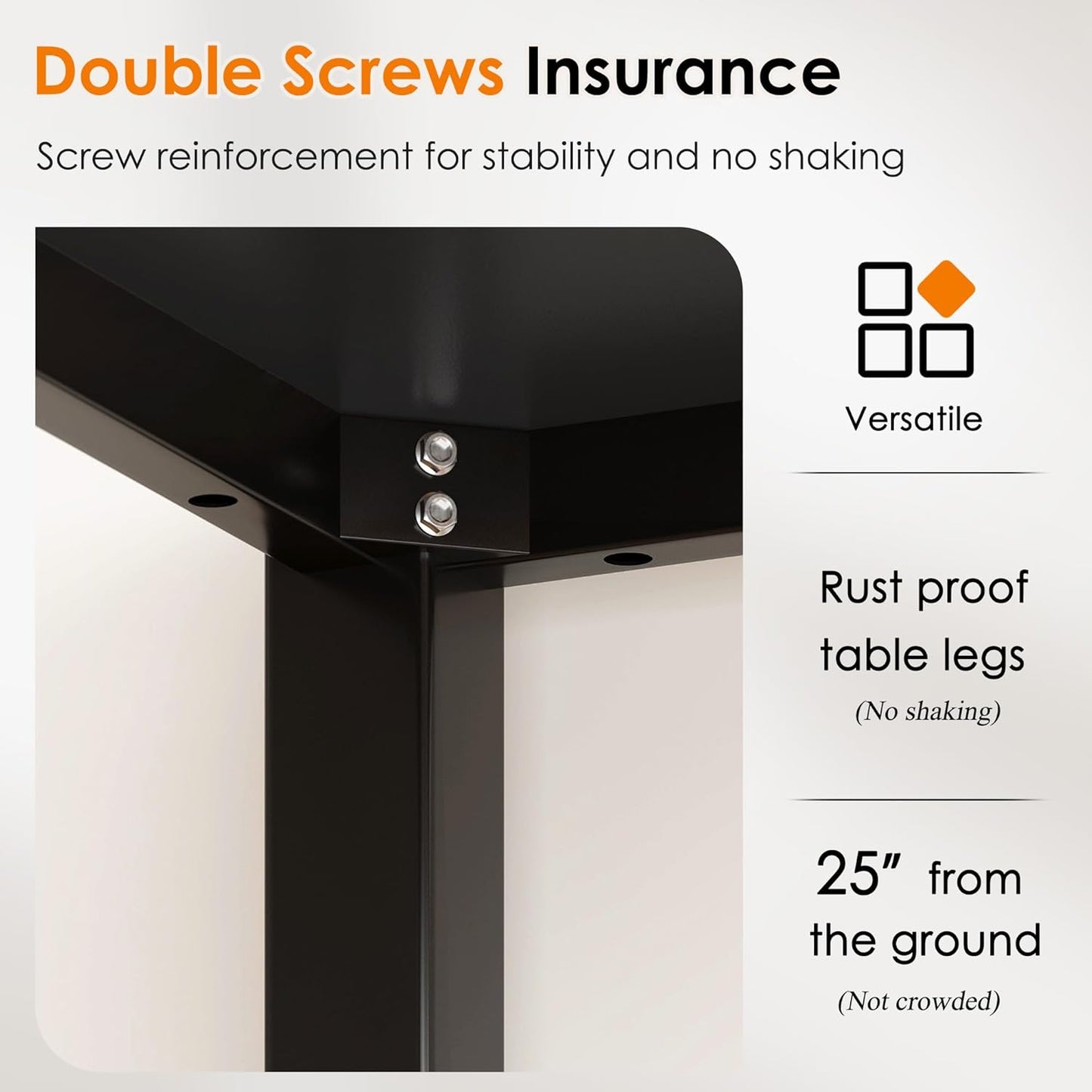 DlandHome 39 inches Small Computer Desk for Home Office Activity Table Writing Table for Small Spaces Study Table Student Laptop Desk Black DND-AC3CB-100