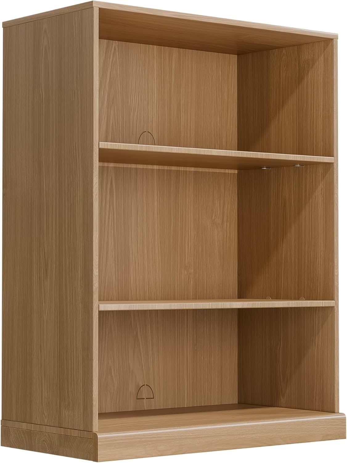 41" Wooden Bookshelf, 2 Shelves Bookcase, Modern Bookshelf with Adjustable Shelf for Home Office, Study Room, Oak