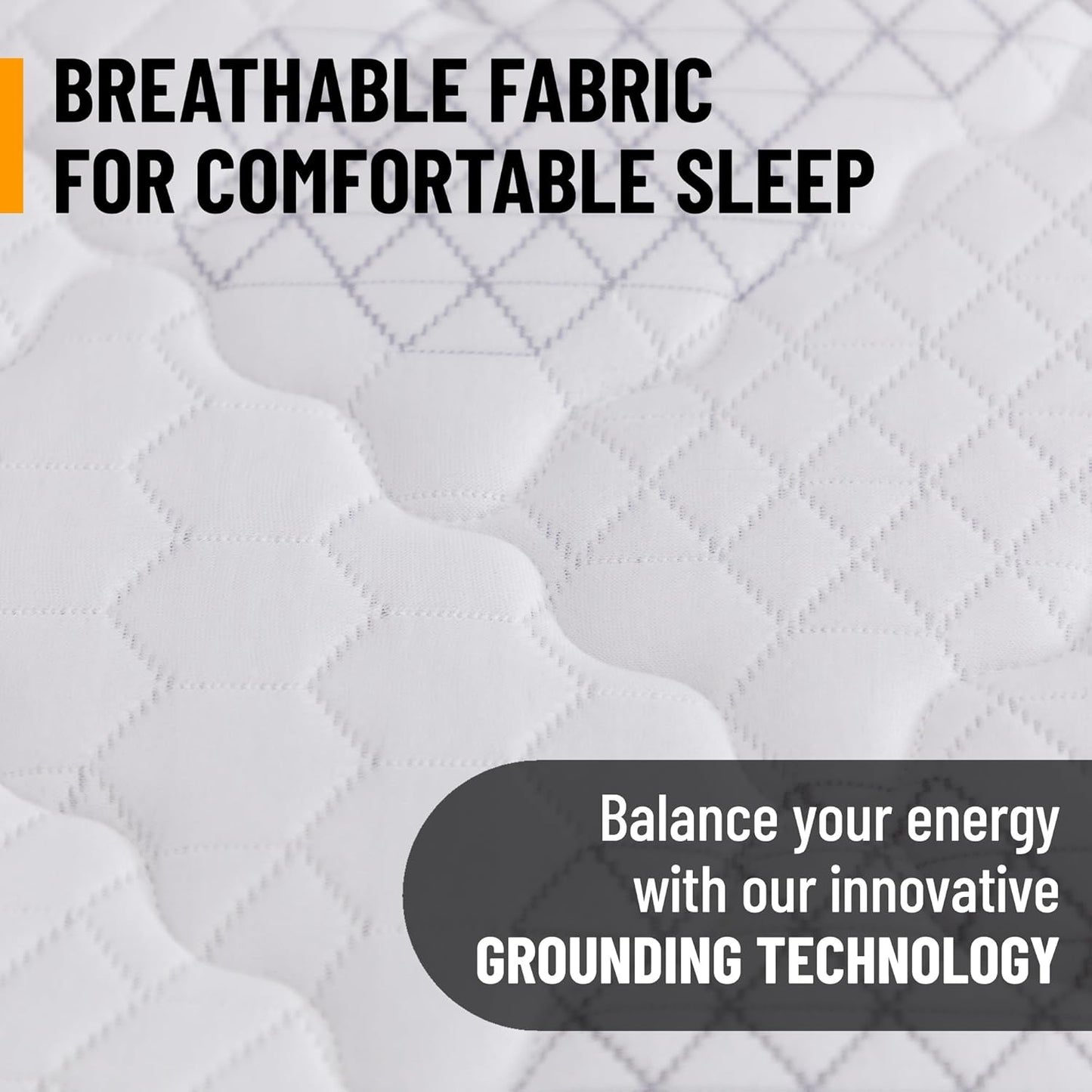 Ottomanson Full 9" Hybrid Mattress - Rock Hard Feel - Made in USA - Individually Pocketed Coils & CertiPUR-US Foam - Fiberglass-Free - Bed in a Box