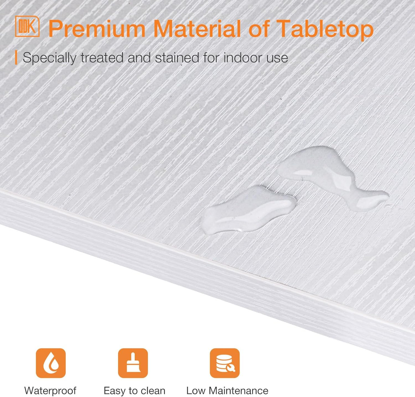 ODK 71 Inch Bar Table, Bar Height Pub Table, Counter Height Bar Table, Rectangular High Top Kitchen & Dining Counter Tables with Sturdy Legs & Easy-to-Clean Top, White