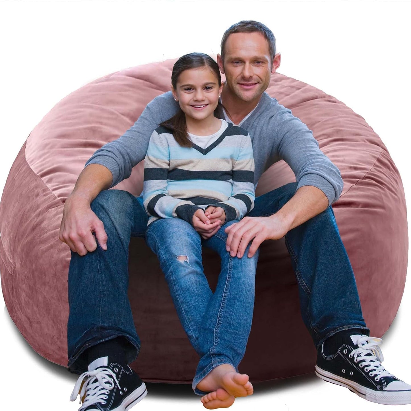 Bean Bag Chairs, Memory Foam Stuffing Bean Bag Chair for Adults/Teens/Kids with Removable Zipperd Cover, High-Rebound Memory Foam Lazy Sofa Furniture for Living Room Bedroom College Dorm