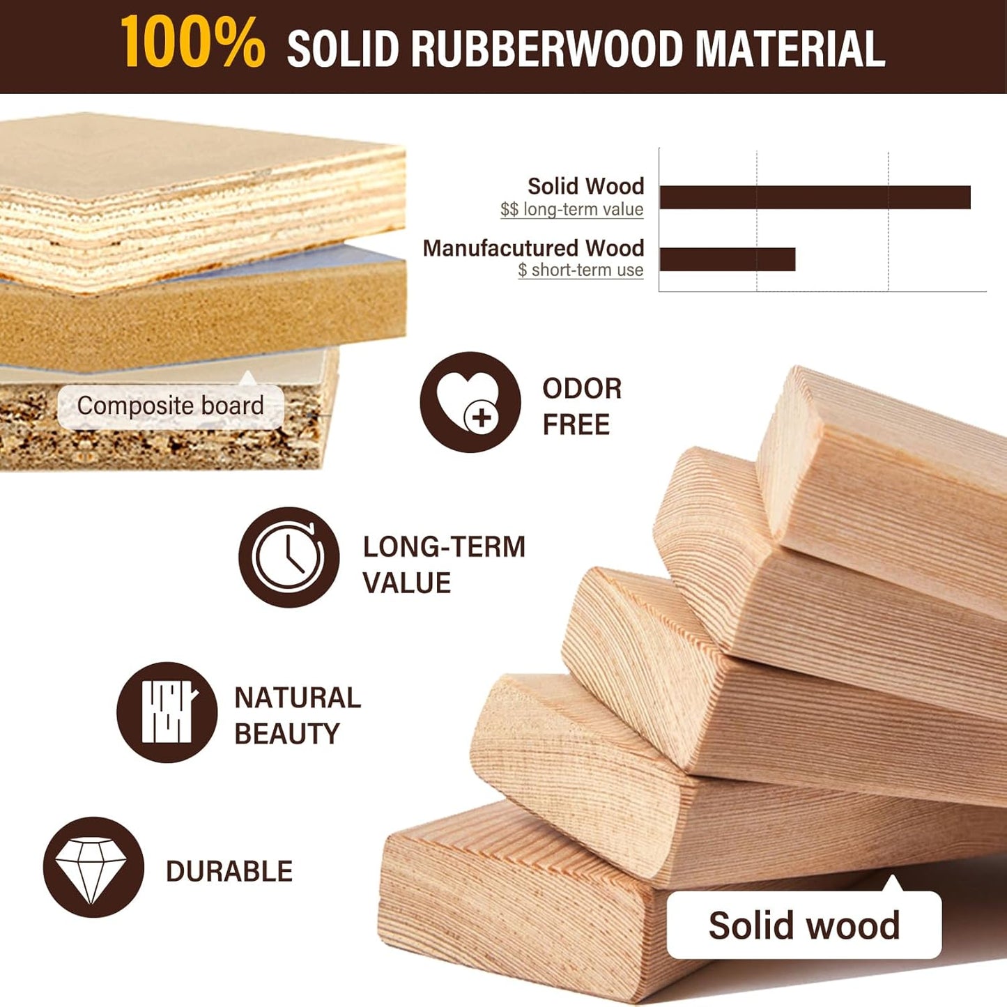 CozyDH Coat Rack Freestanding Solid Wood Coat Rack Stand, Coat Tree Freestanding with 12 Hooks Creative Tree Branch-look for Entryway, Hallway, Bedroom (Walnut)