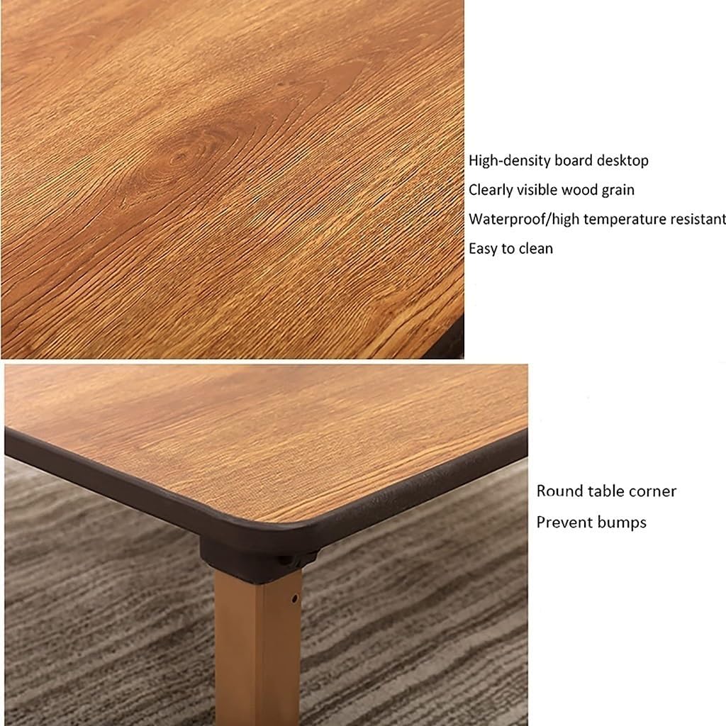 Japanese-Style Square Folding Tea Coffee Table, Low Table, Dining Table, Study Table, Small Desk, for Tatami Sitting On The Floor Bedroom Bay Window Tea Room (Size : 80x80cm)
