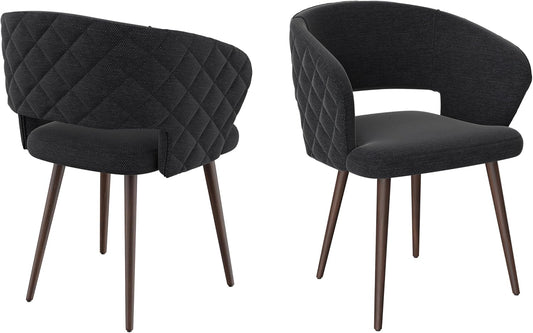 Ottomanson Dining Chair, Set of 2, Palermos Black