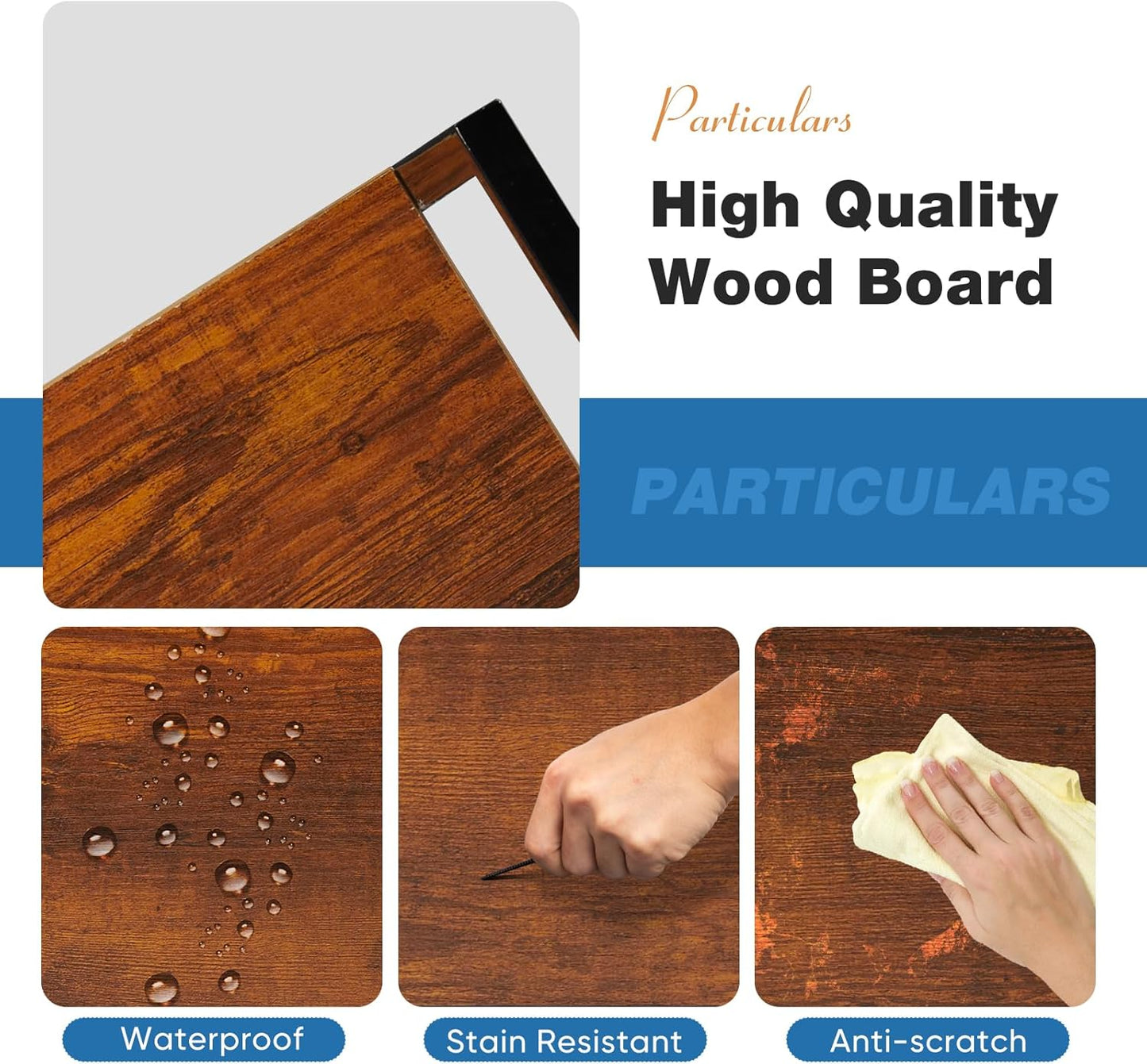 DUMOS 5-Tier Book Shelf Tall Modern Bookcase Set of 2 for Books, CDs, Movies, Storage and Organization Bookshelf Industrial Home Decor for Bedroom Office Kitchen Living Room, Black & Brown