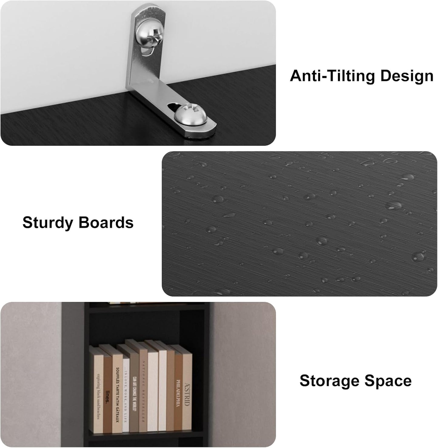 Tall Narrow Bookshelf 6-Tier Bookcase,70.5" Skinny Thin Corner Shelf Slim Storage Cabinet,Wood DVD CD Media Cube Organizer Tower Rack for Small Spaces, Bedroom, Living Room, Office,Black