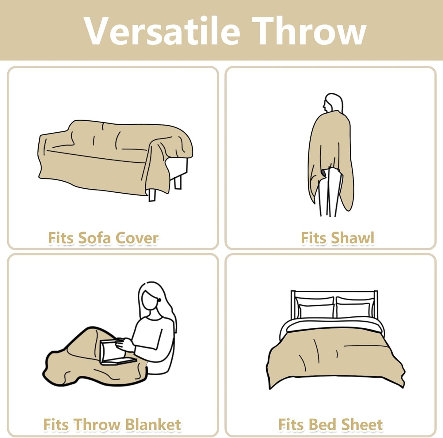 MYSKY HOME Chair Couch Covers Sectional Couch Covers for Pet Sofa Covers Non Slip Soft Couch Sofa Cover, Washable Furniture Protector Sofa Slipcover with Tassel Sofa Throws, 71"x91", Chocolate