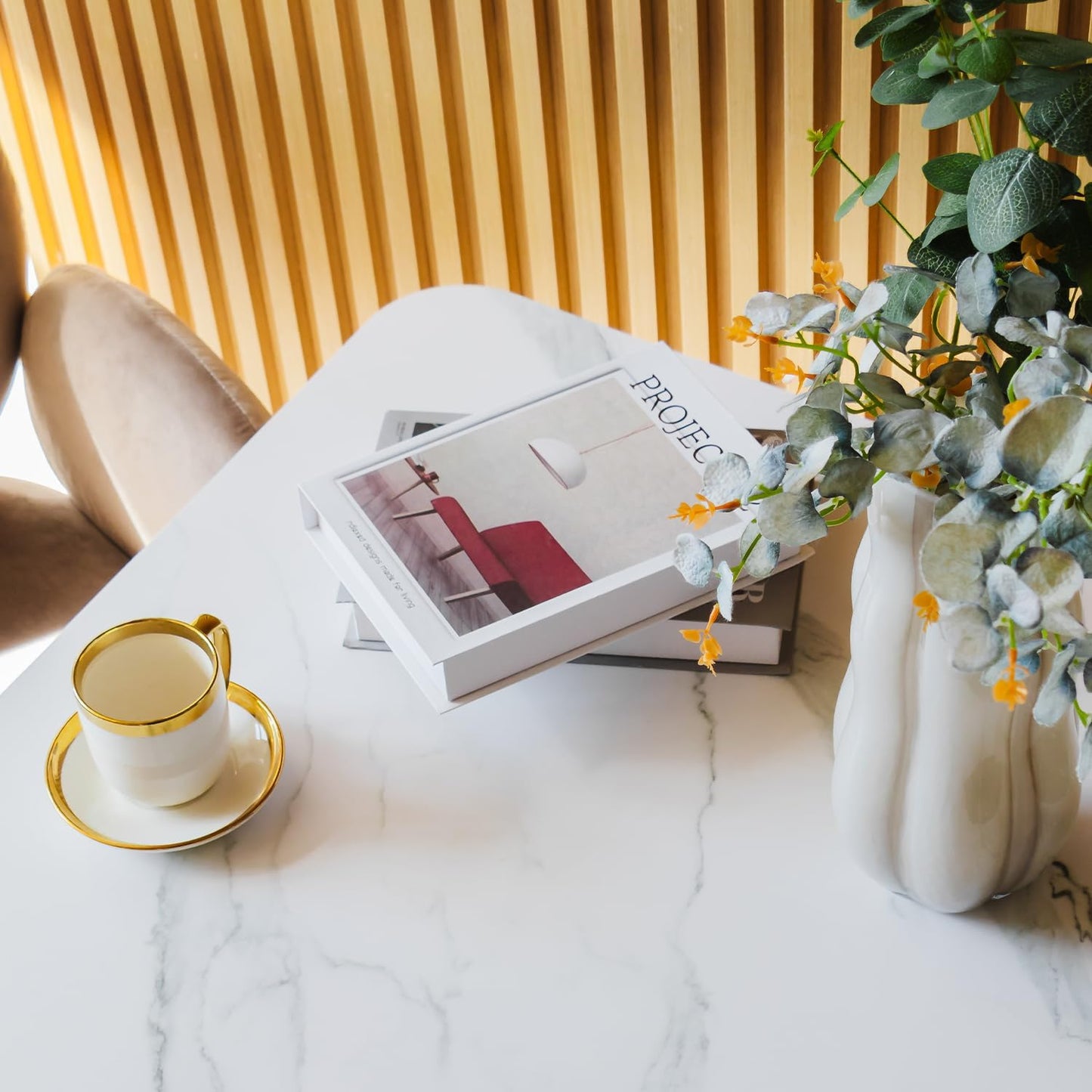 Square Modern Dinning Table 30 inches for 2-4 Bistro Tulip Table with Faux Marble top,Easy Assemble,Sturdy Metal Frame Diameter 30in*H28.74in(White, 30in)