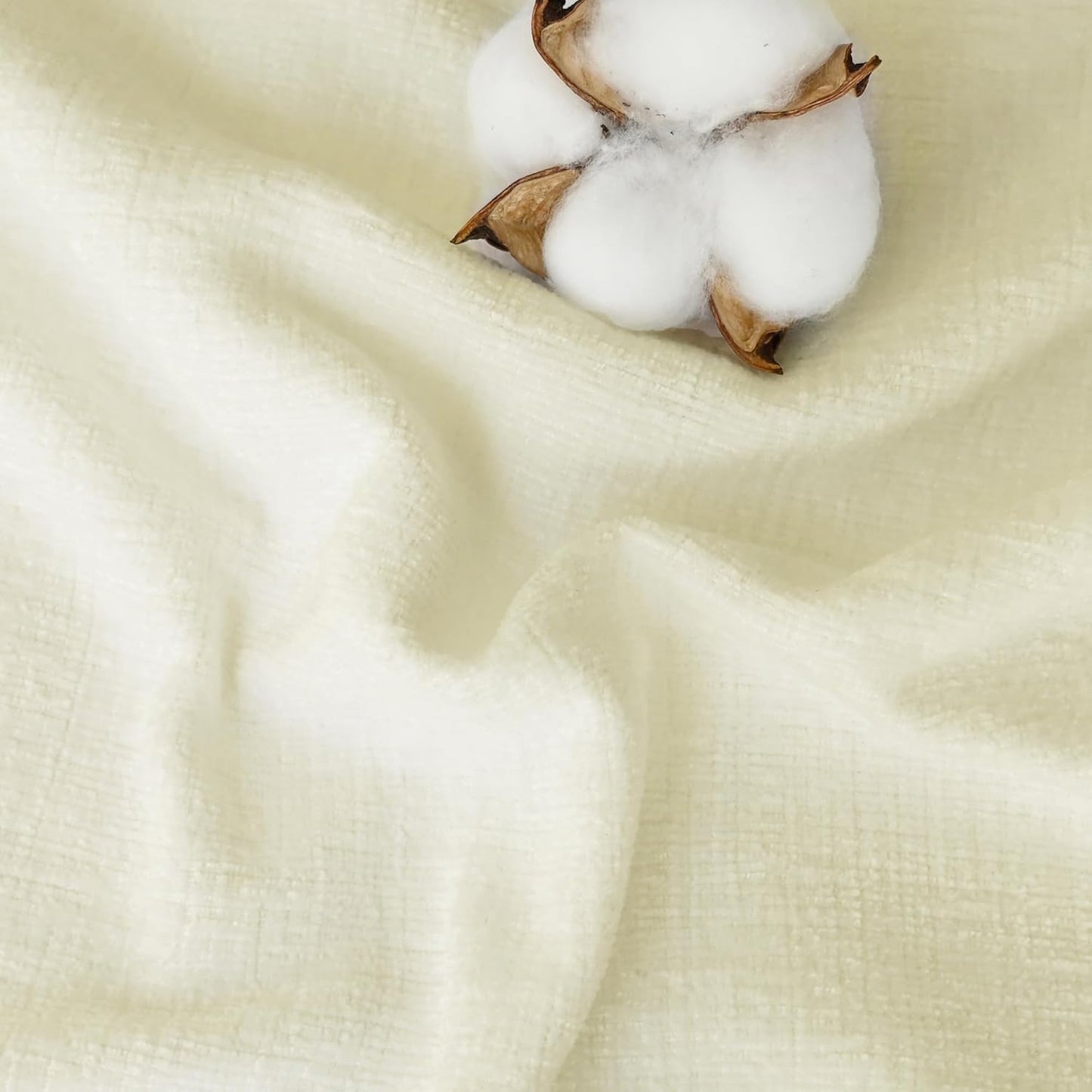 CaliTime Throw Pillow Covers Decorative 20 X 26 Inches Pack of 2 Cozy Chenille Standard Pillow Shams Cases for Couch Sofa Bed Living Room Home Beige