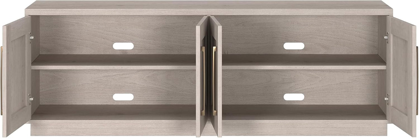 Henn&Hart Tillman, 68'' Rectangular TV Stand, Alder White