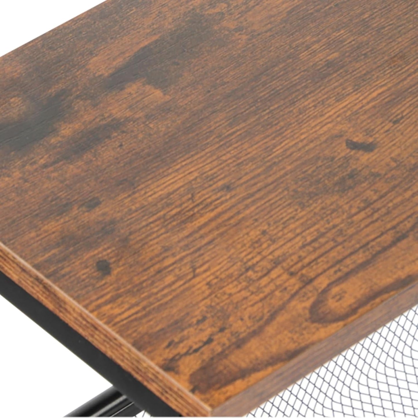 MOOACE Slim Storage Cart, 5 Tier Kitchen Rolling Carts with Wheels, Metal Narrow Cart Utility Cart Mobile Shelving Unit for Bathroom Organizer Kitchen Office Laundry Room, Brown