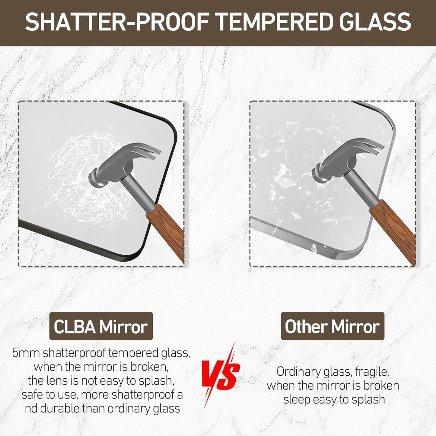 Black Bathroom Mirror, 48x30 Inch Matte Black Mirror, Aluminum Alloy Framed Vanity Mirror, Rounded Rectangle Bathroom Mirror for Over Sink, Anti-Rust Wall Mirror (Horizontally or Vertically)