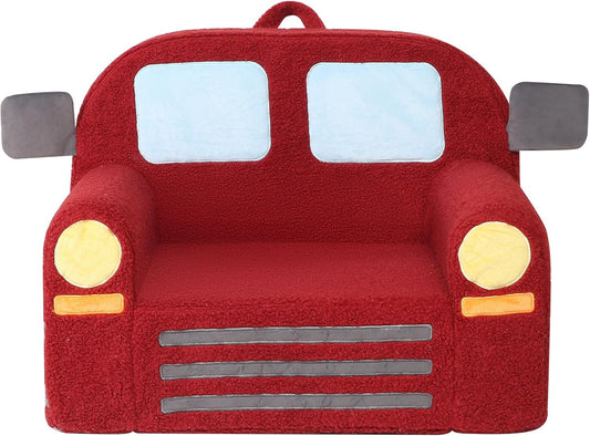 Comfy Toddler Chair, Kids Fire Engine Couch for Boys, Fire Truck