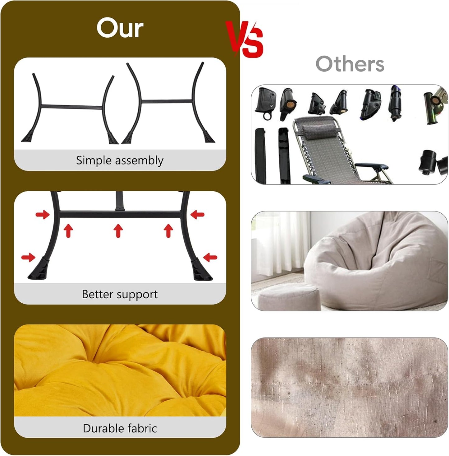 Lazy Chair with Folding Ottoman Modern Large Accent Chair,Contemporary Lounge Leisure Sofa Chair with Armrests Upholstered Sofa Armchair Reading Chair for Bedroom,Dorm & Office (Yellow-f)