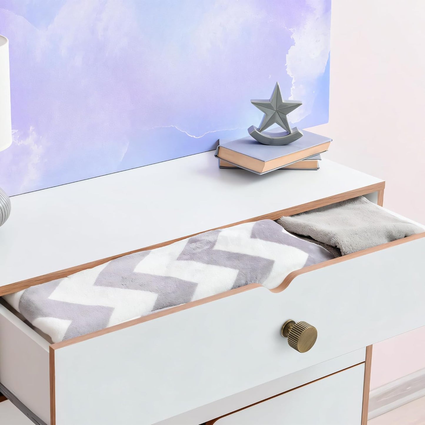 Antique Brass Cabinet Knob - Brush Gold Dresser Drawer Knob 2 Pack, Brass Handles for Bathroom Bedroom Closet Wardrobe,Furniture Hardware pulls