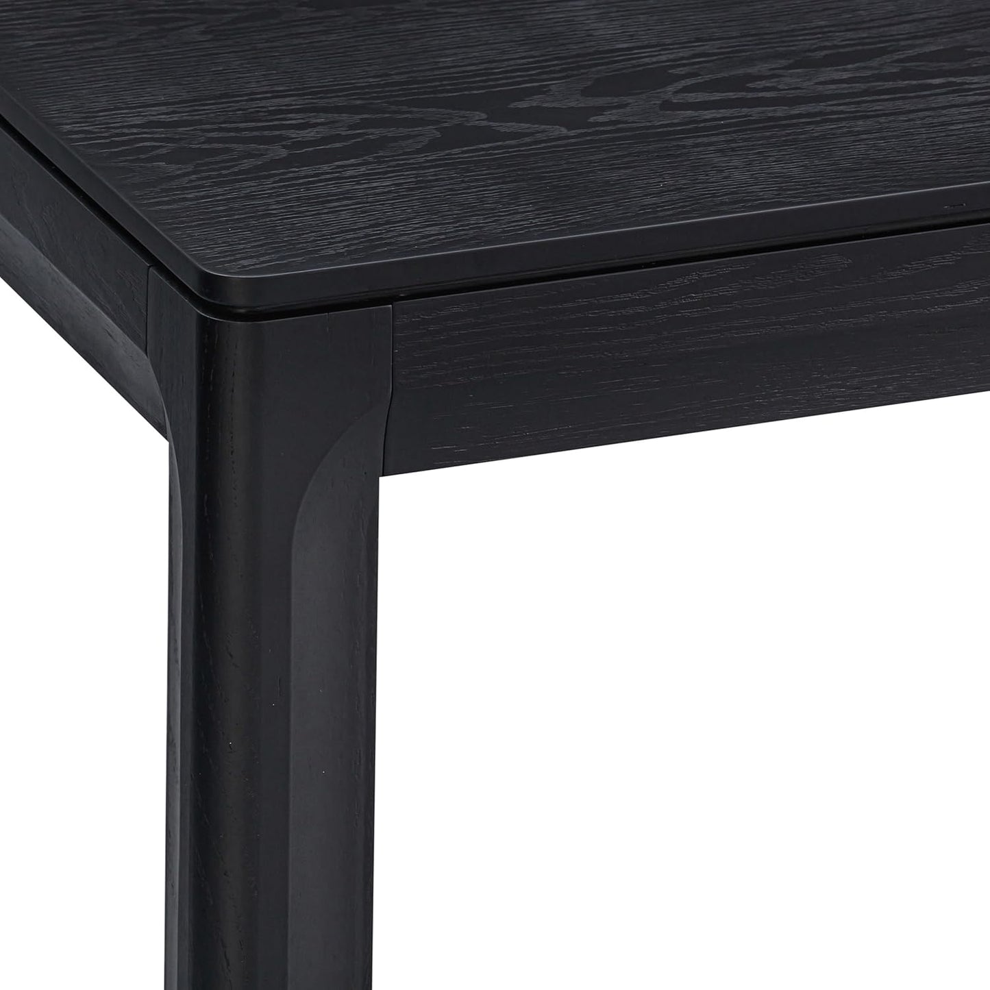 NTC Flow 71 Inch Modern Design, Rectangular Dinner Table for Dining Room, Living Room Furniture, Effortless Assembly, Burnt Black