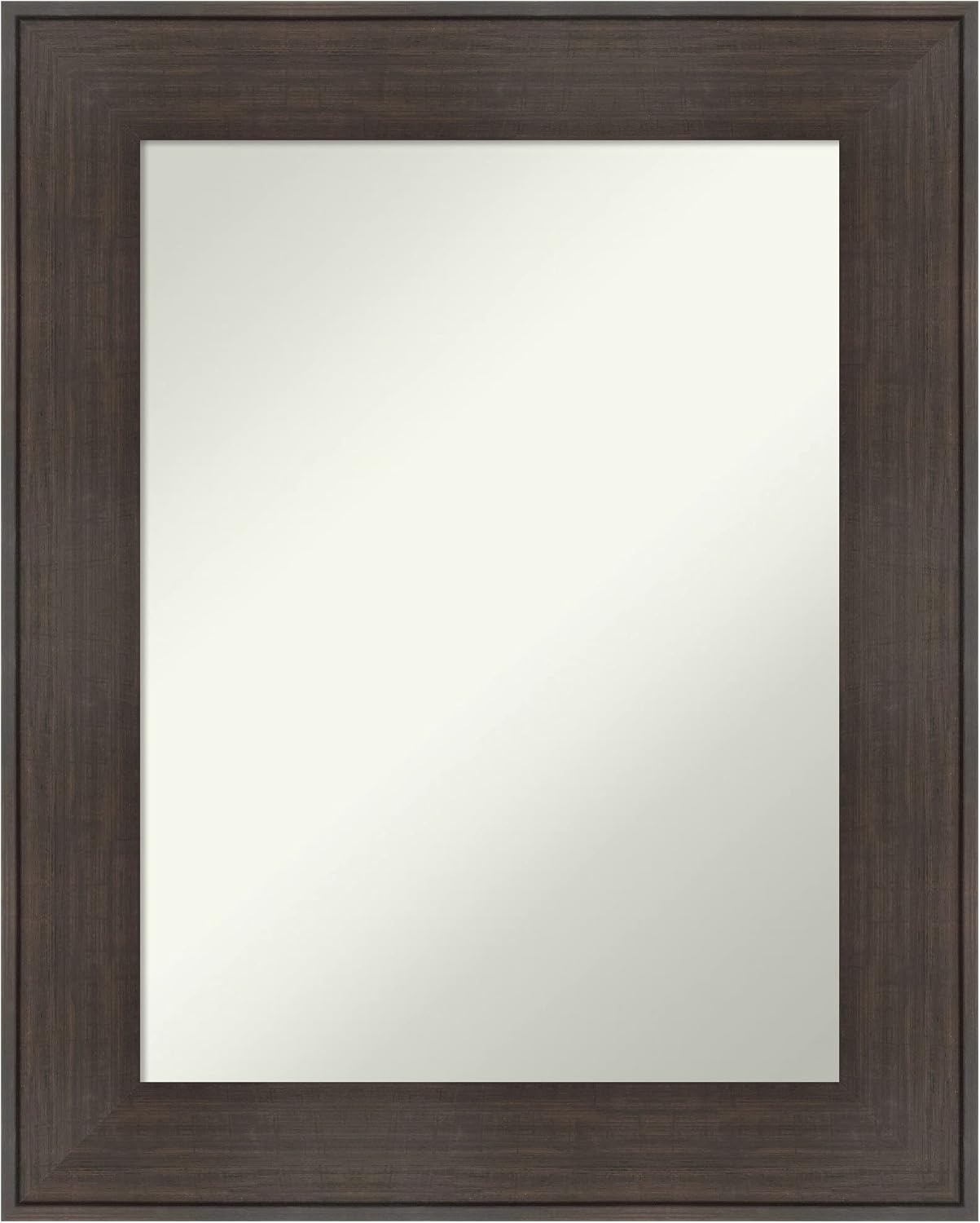 Amanti Art Bronze Bathroom Mirror for Over Sink, 28x22 William Mottled Bronze Narrow Rectangle Vanity Mirror, Medium Casual Frame, Hangs Horizonally and Vertically, Bathroom Wall Decor, Non-Beveled