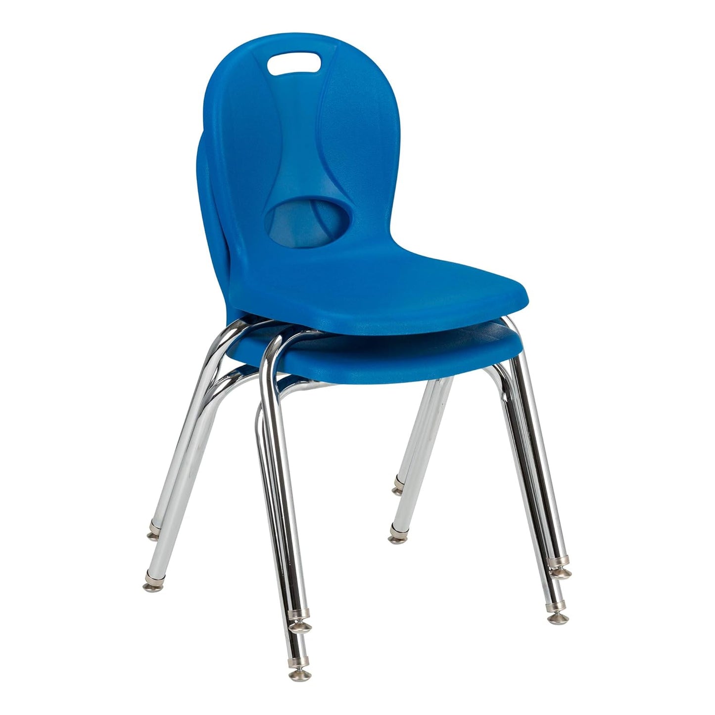 Learniture LNT-116-CSW-BB Learniture Structure Series School Chairs for Classroom, 16" Seat Height, Brilliant Blue, Pack of 4
