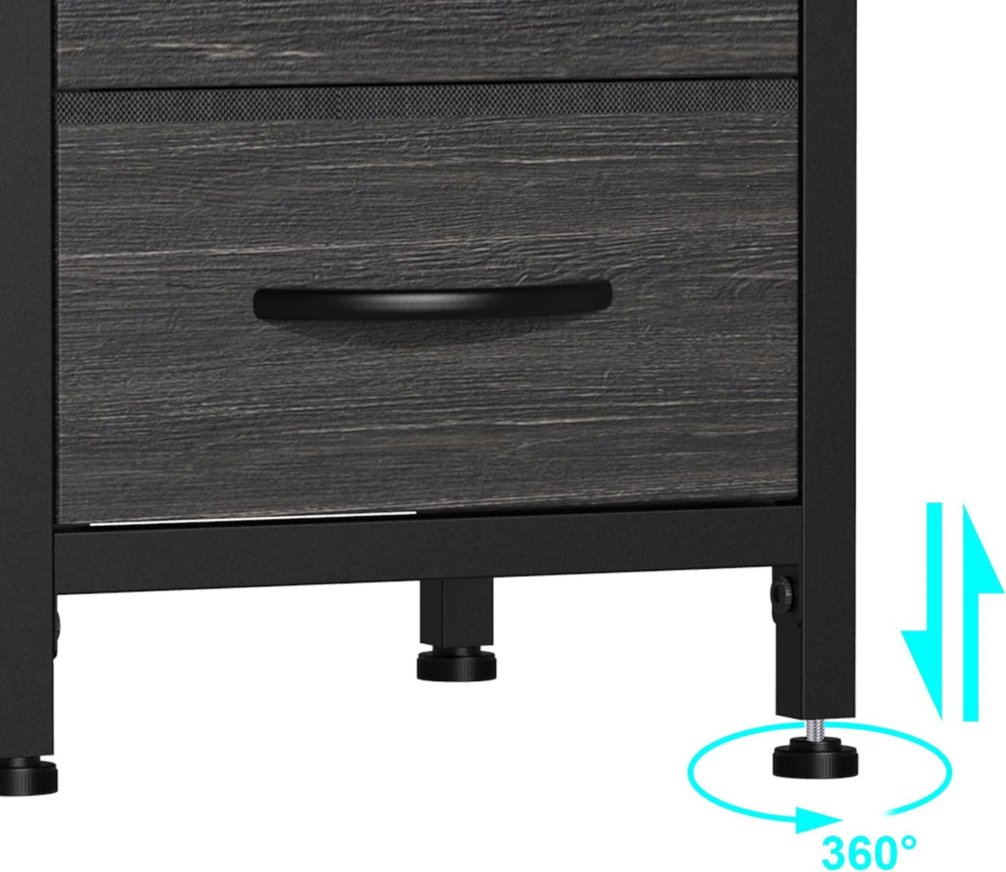 EXOTICA 3 Tier Entryway Bench Shoe Storage Bench with 4 Fabric Drawers Metal Frame and Wooden Board Shoe Rack Bench with Seat for Entryway Hallway Front Door Doorway