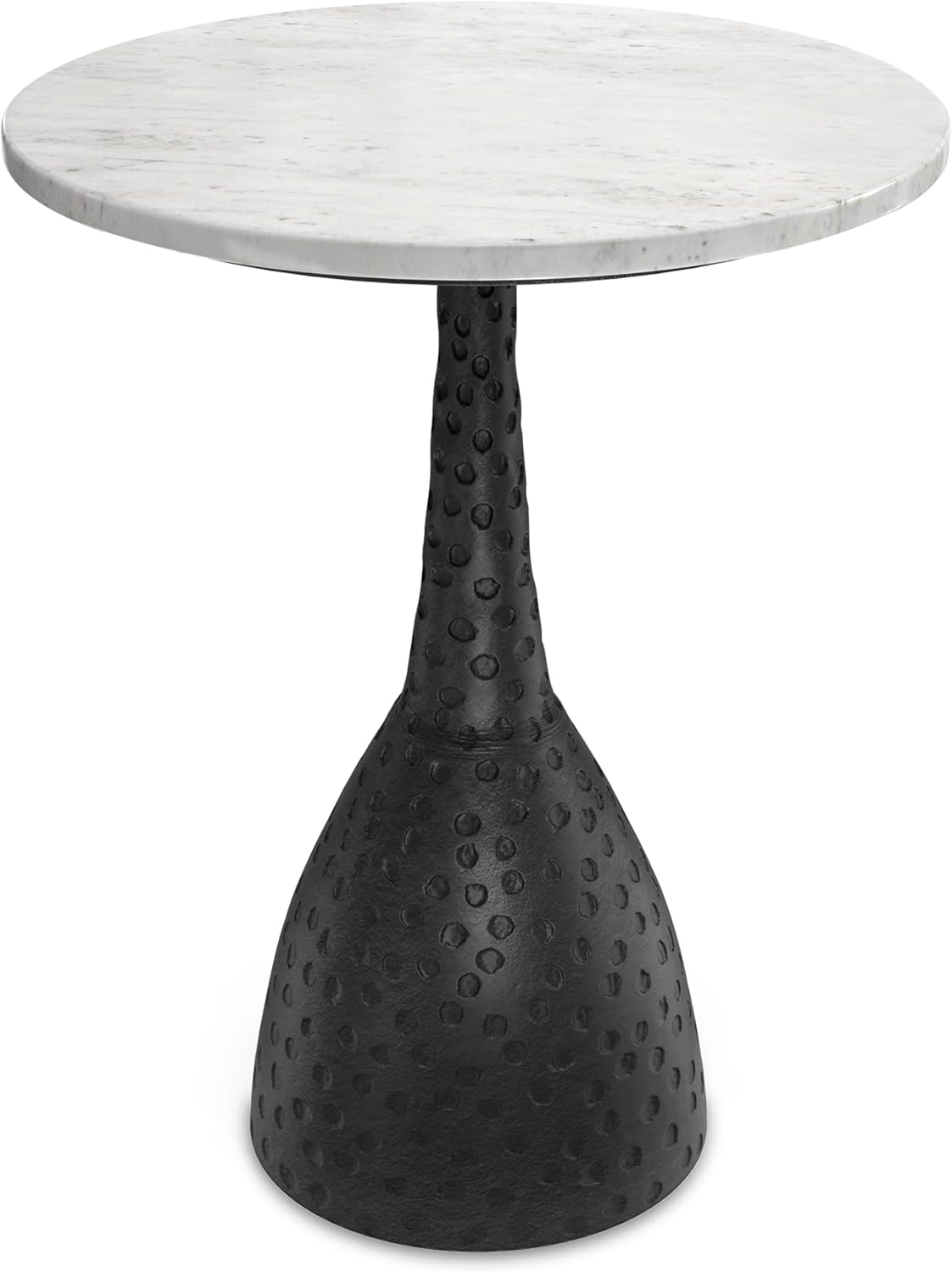 SIMPLIHOME Myles Contemporary Modern 16 inch Wide Metal Side Table in Black for the Living Room and Bedroom